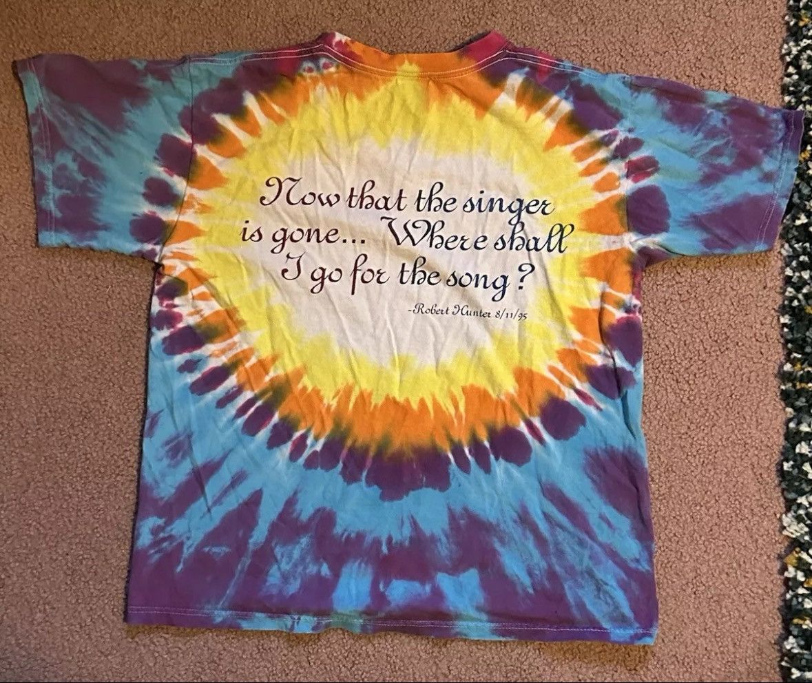 Vintage Vintage 1995 Jerry Grateful Dead ‘Singer is Gone’ T-Shirt M Size US M / EU 48-50 / 2 - 2 Thumbnail