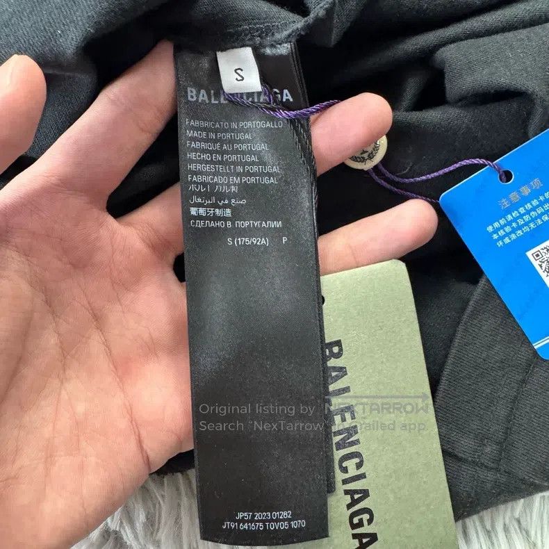 Balenciaga Balenciaga Blurred font short sleeve Size US S / EU 44-46 / 1 - 6 Thumbnail