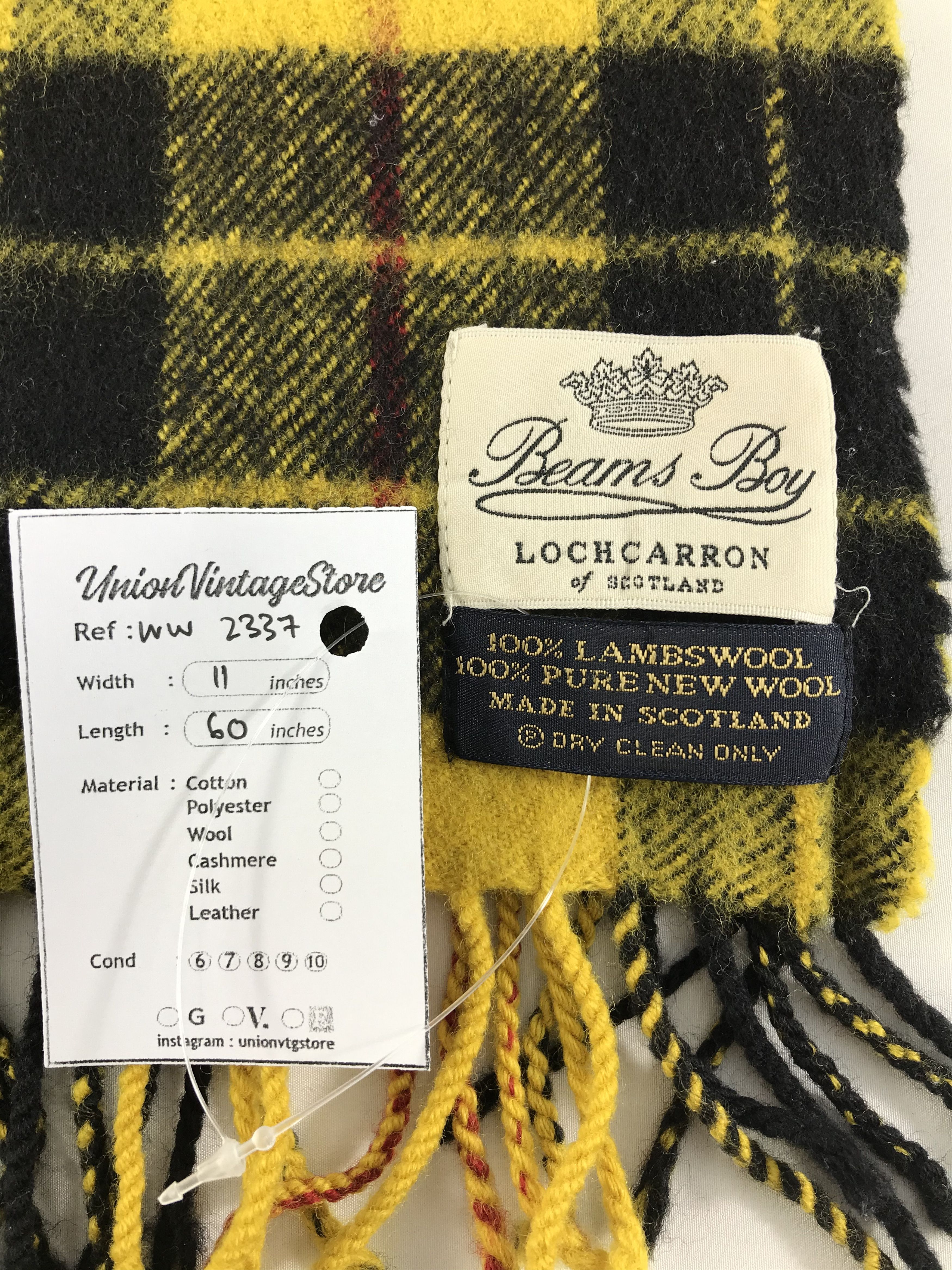 Beams Plus × Vintage Beams Plus Scarf / Muffler / Neckwear - WW2337 Size ONE SIZE - 4 Thumbnail