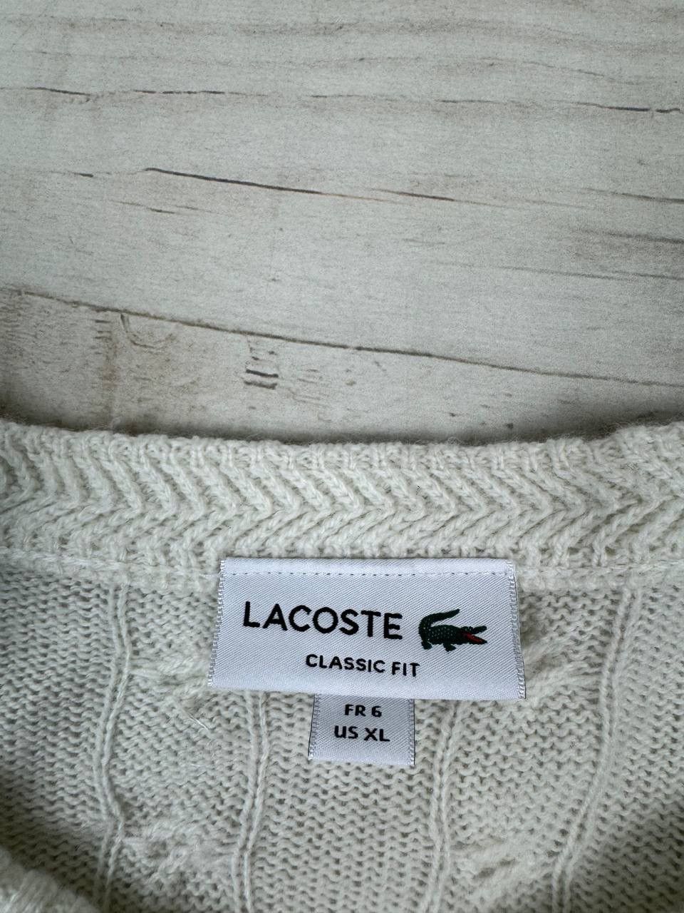 Lacoste Lacoste Wool Cable Knit Sweater Size US XL / EU 56 / 4 - 7 Thumbnail