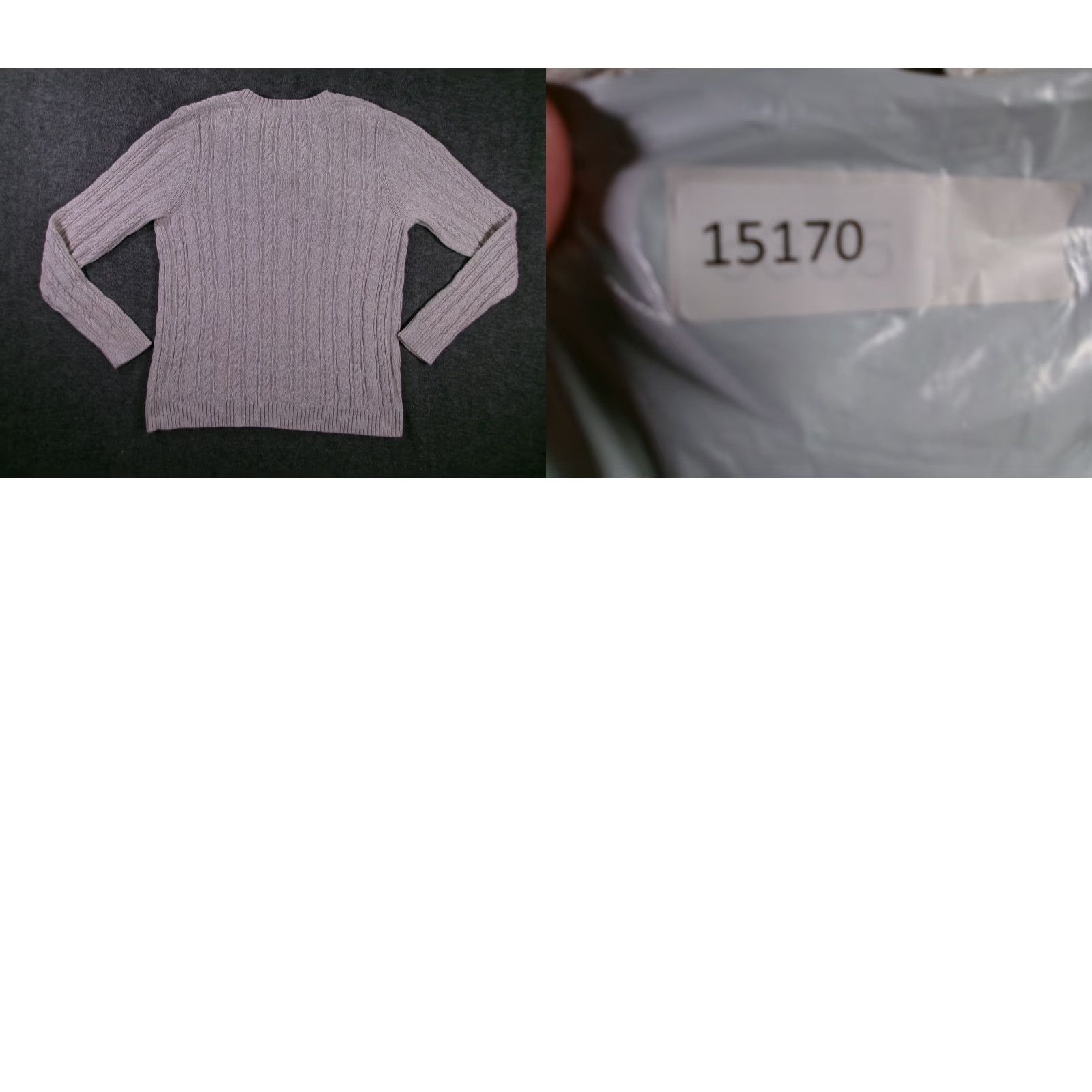 Croft & Barrow Croft Barrow Cable Knit Sweater Womens M V-Neck Beige Classic Casual Cozy Pullover Raglan Sleeve Long Sleeve Cotton Size M / US 6-8 / IT 42-44 - 8 Thumbnail
