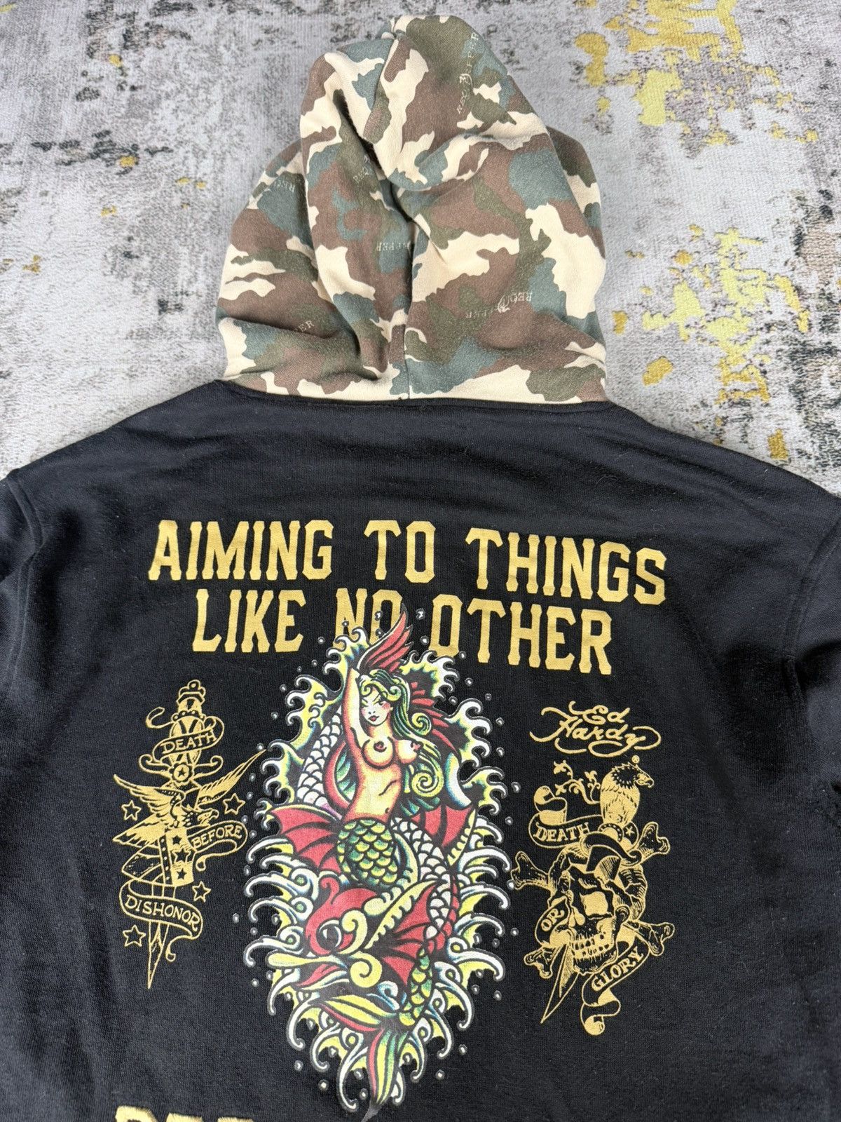 Ed Hardy Rare Red Pepper X Ed Hardy Tatoo Hoodie Size US M / EU 48-50 / 2 - 3 Thumbnail
