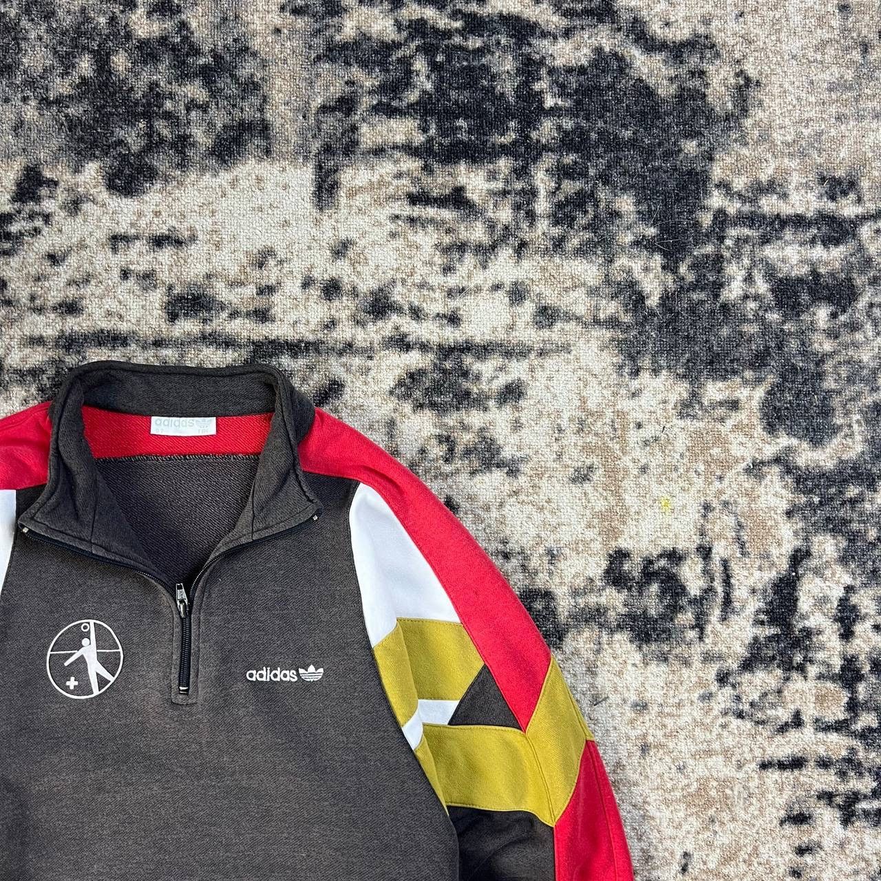 Adidas Vintage 90s Adidas Swiss Team Faustball 1/4 Zip Sweatshirt Size US L / EU 52-54 / 3 - 3 Thumbnail