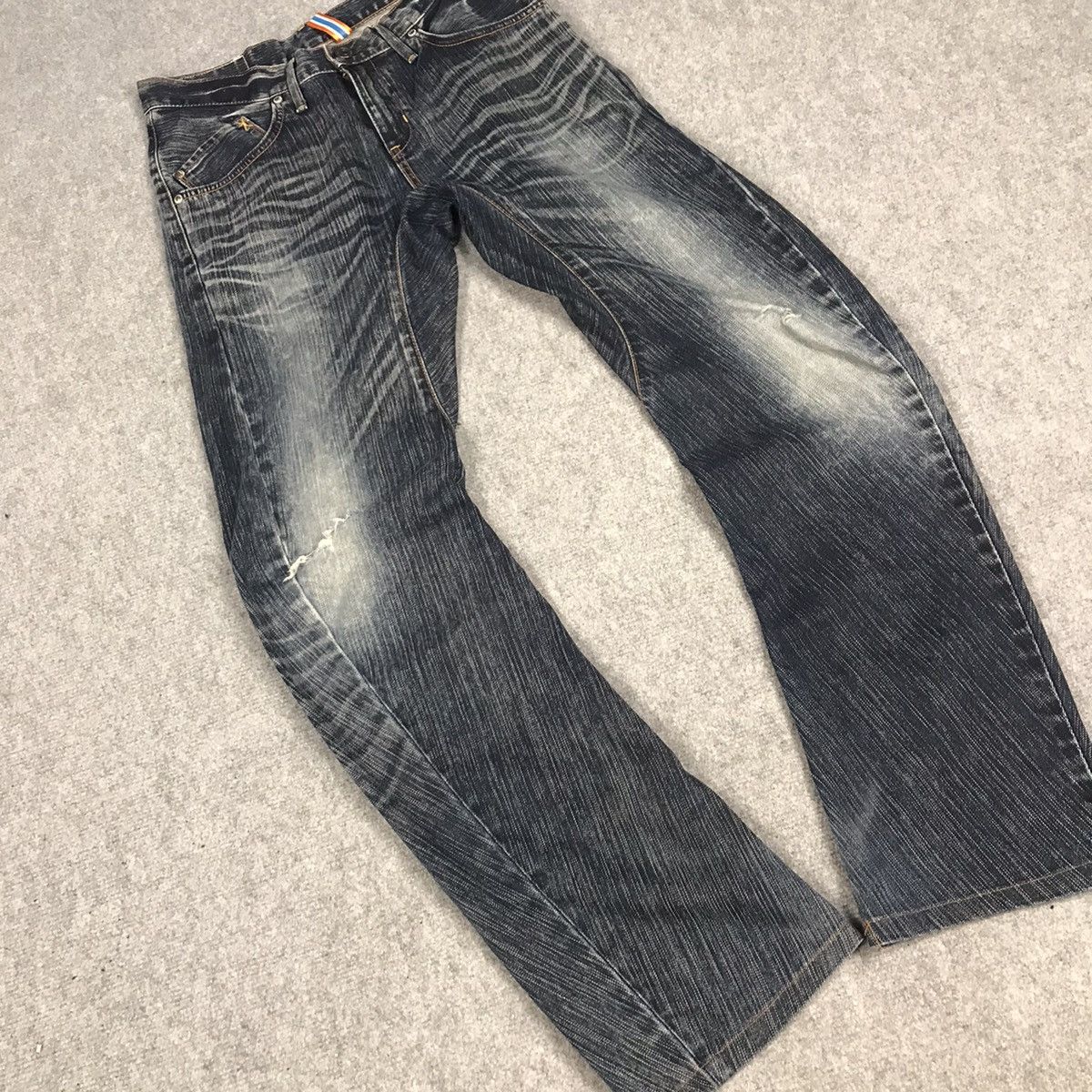 Japanese Brand BANANA STYLE DENIM DISTRESSED JEANS EDWIN PANTS Size US 28 / EU 44 - 4 Thumbnail