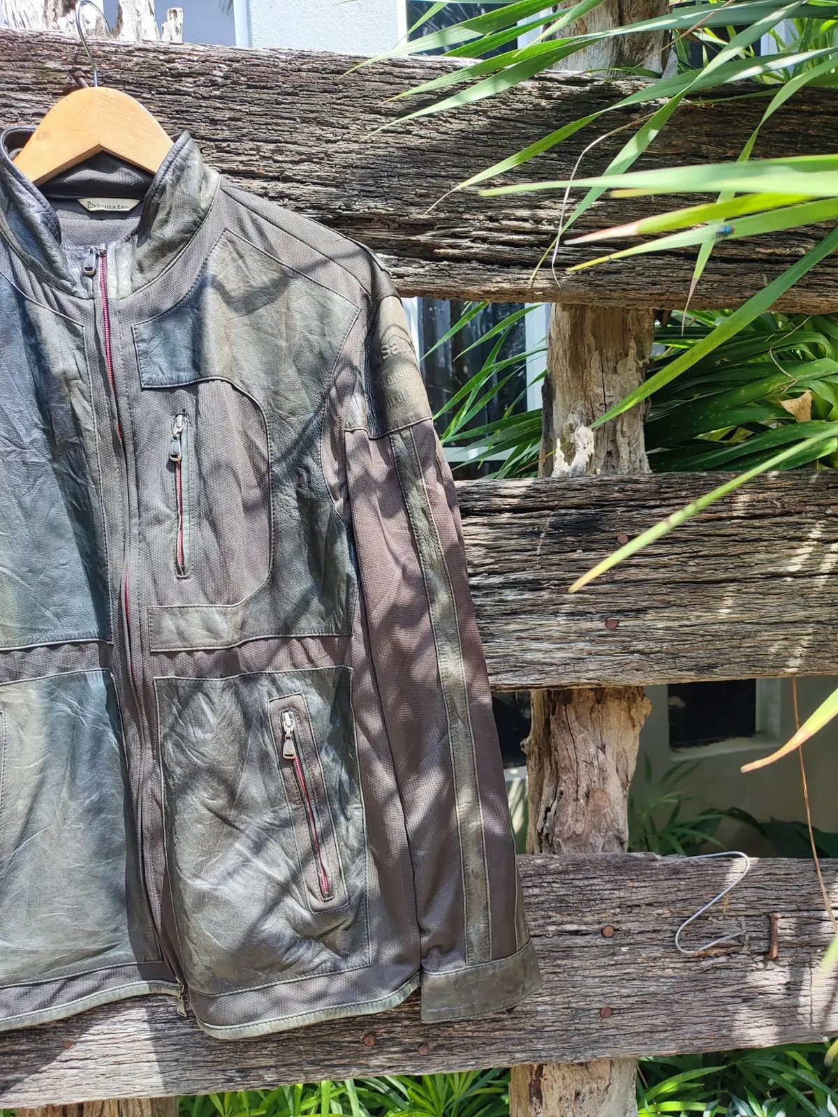 Japanese Brand Vintage 90s Santa Fe Japan Faux Leather Jacket Size US L / EU 52-54 / 3 - 4 Thumbnail