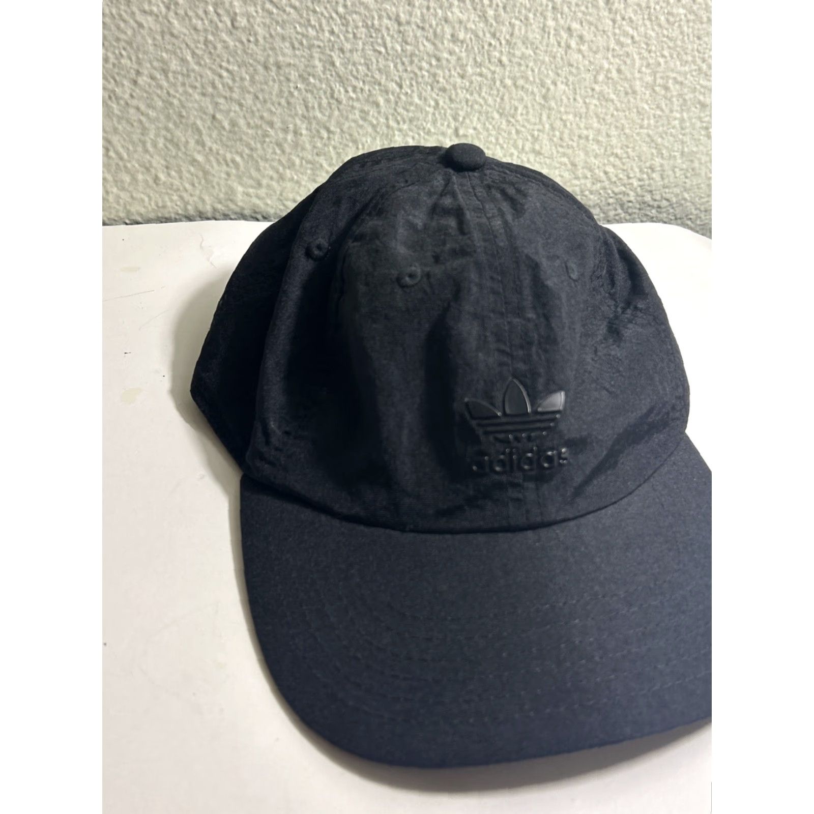 Adidas Adidas Strapback Hat Black Nylon Adjustable Baseball Cap Mens Lottery Size ONE SIZE - 2 Thumbnail