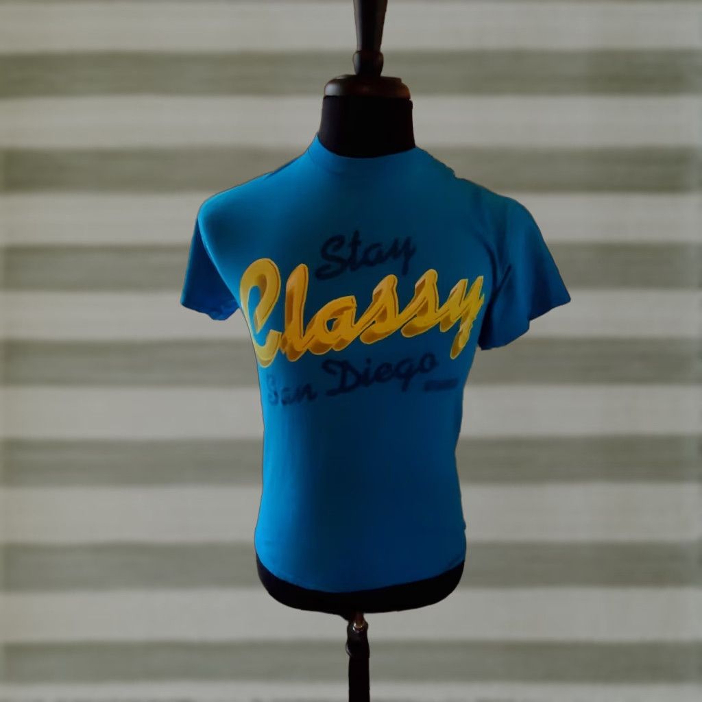 Vintage Anchorman Stay Classy San Diego Blue T Shirt Size Small Size US S / EU 44-46 / 1 - 1 Thumbnail