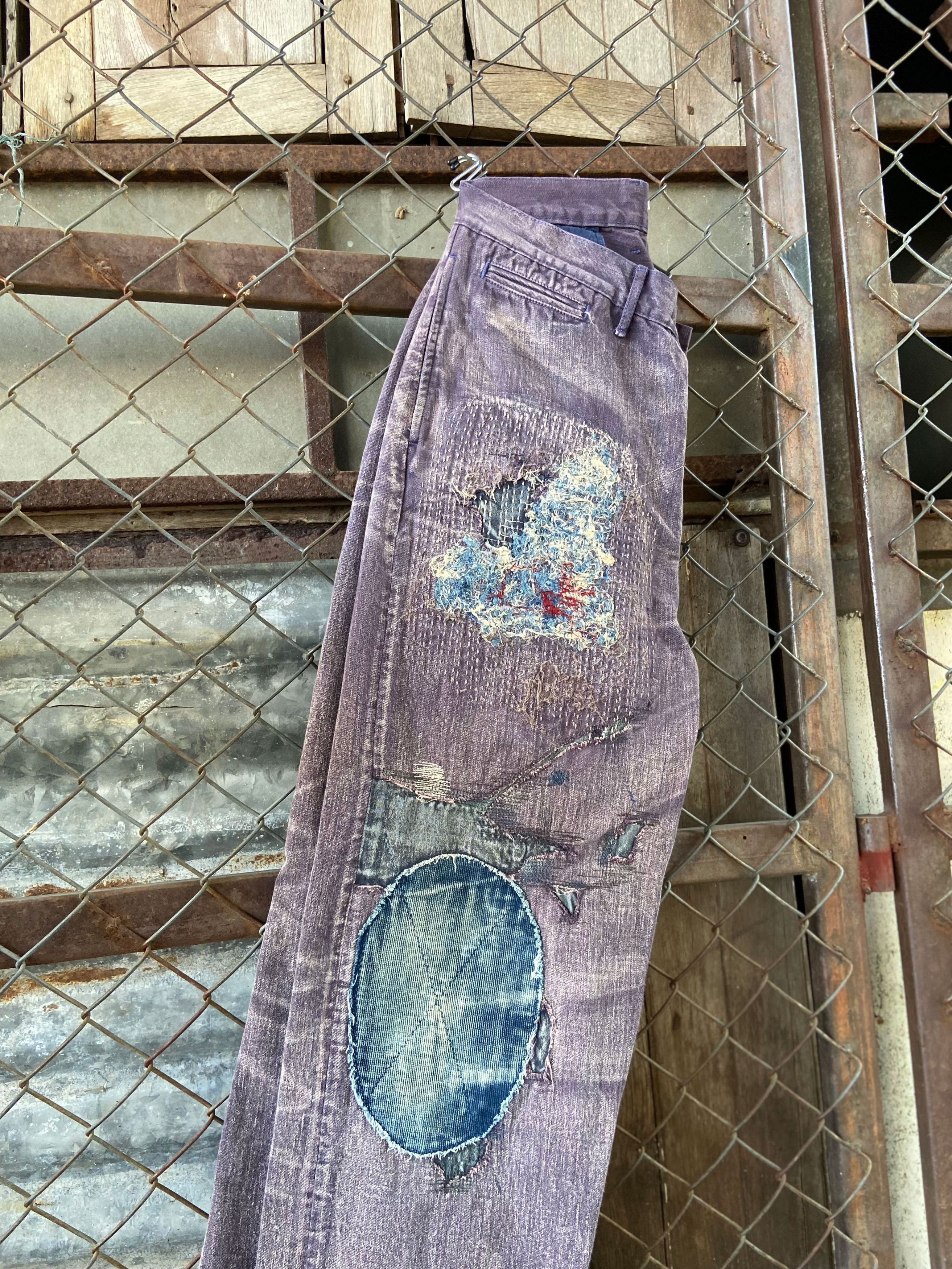 Kapital Rare* Kapital Kountry Boro pants Yagu damages chino Sashiko Size US 31 - 3 Thumbnail