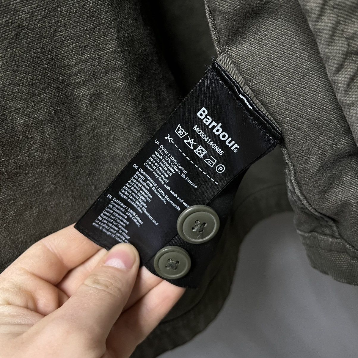 Barbour Barbour Lingfield Canvas Overshirt Garment Dye Jacket SS25 Size US XL / EU 56 / 4 - 10 Thumbnail
