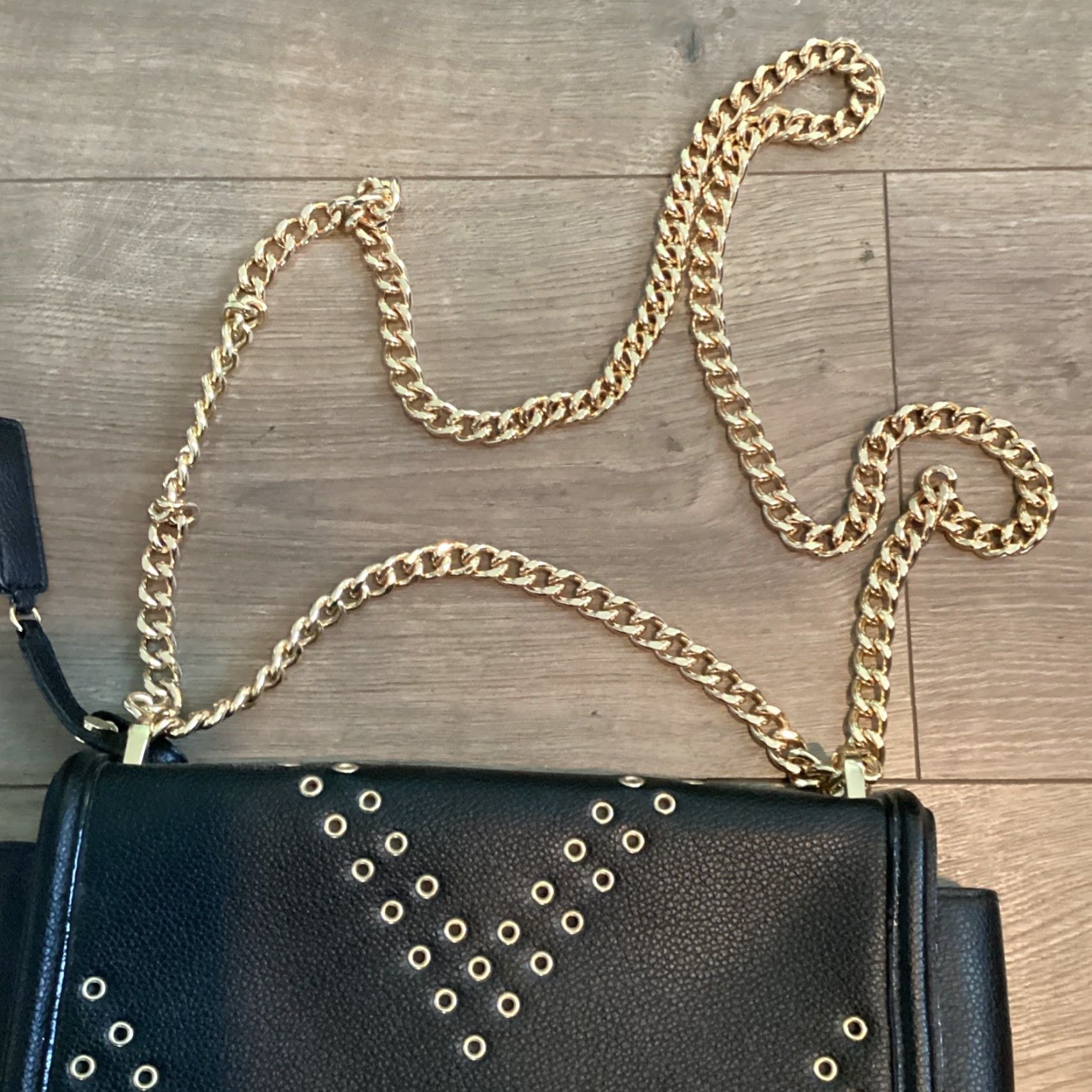 Victoria's Secret VINTAGE Victoria's Secret Faux Leather Bond Street Shoulder Bag Black Mini - Womens Shoulder Bag, 11190237 Size ONE SIZE - 2 Thumbnail