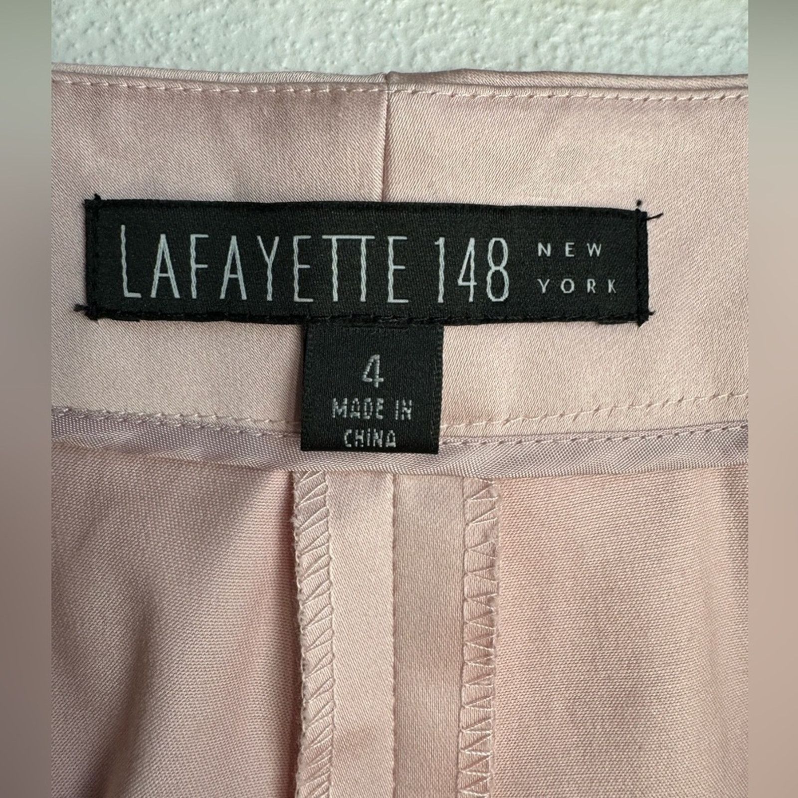Lafayette 148 Lafayette 148 New York Pink Wide leg Dress Pants Size 28" / US 6 / IT 42 - 5 Thumbnail
