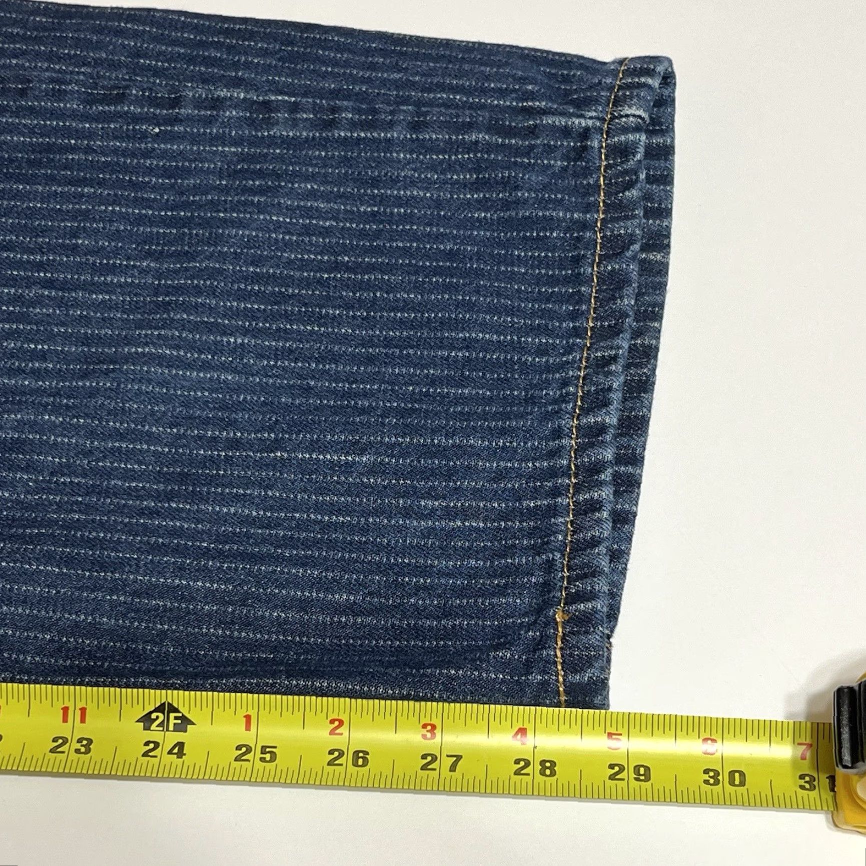 Levi's Levi's Jeans Pinstriped Low Pro Relaxed Straight Leg Womens 35x29 Denim Dark Blue 5-Pocket Pockets Vintage? No Ladies Girls Mens" Size 24" / US 00 / IT 34 - 6 Thumbnail