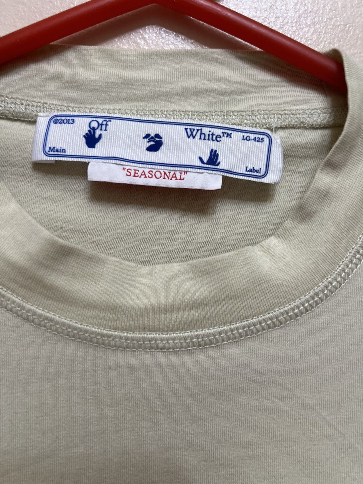 Off-White Off-White Embroidered Baseball Logo Beige Crop Top | 2XS Size XXS / US 00 / IT 34 - 4 Thumbnail