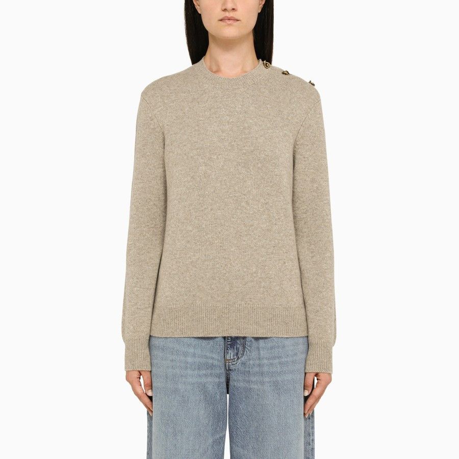 image of Bottega Veneta O1D2Blof01223 Sweater In Beige, Women's (Size Medium)