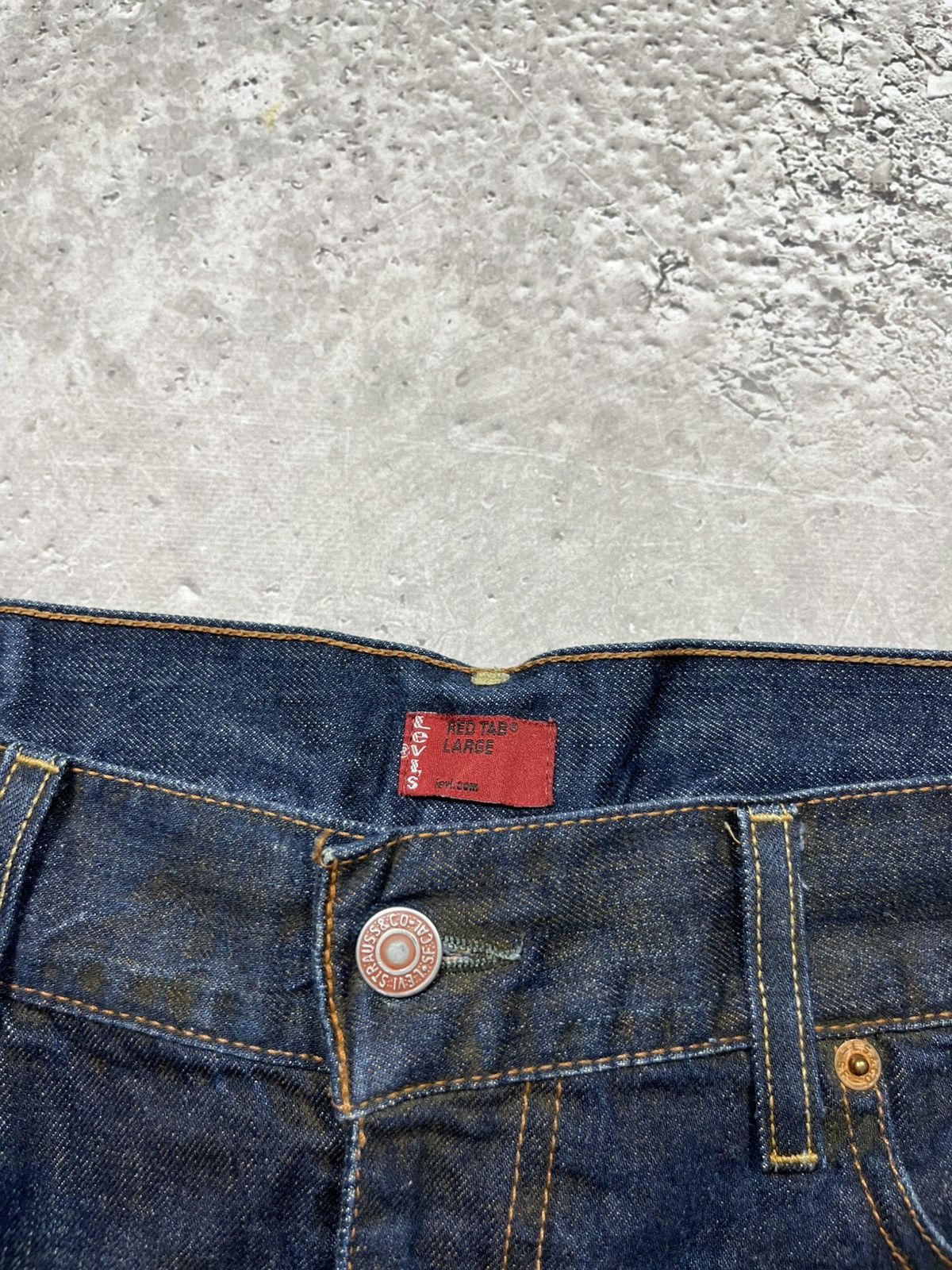 Levi's × Vintage Vintage Levi’s Red Tab Denim Mini Skirt Back Belted Waist Size 30" / US 8 / IT 44 - 10 Thumbnail