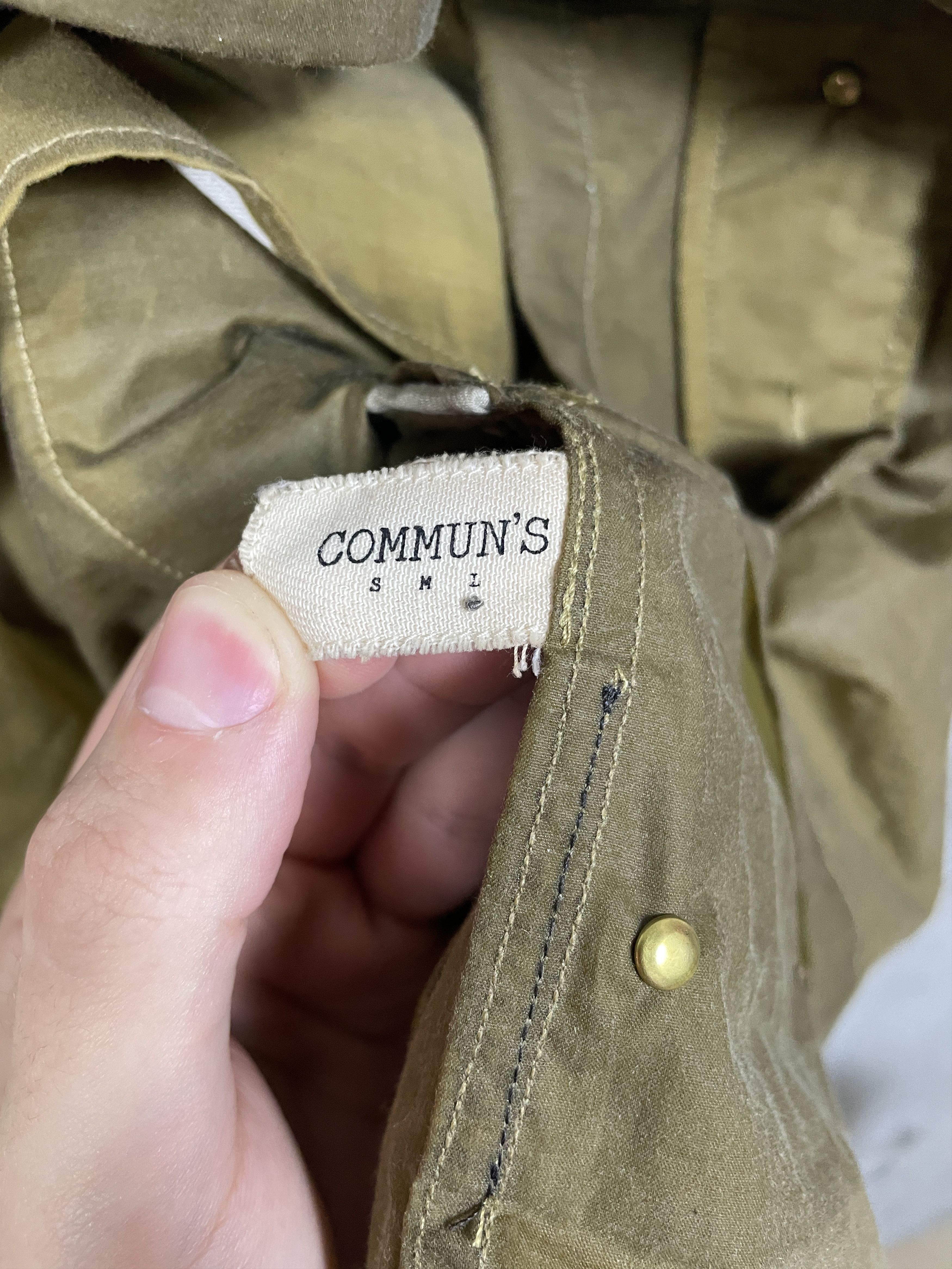Other $1550 Communs Waxed Tin Cloth Jacket archivio Size US L / EU 52-54 / 3 - 5 Thumbnail