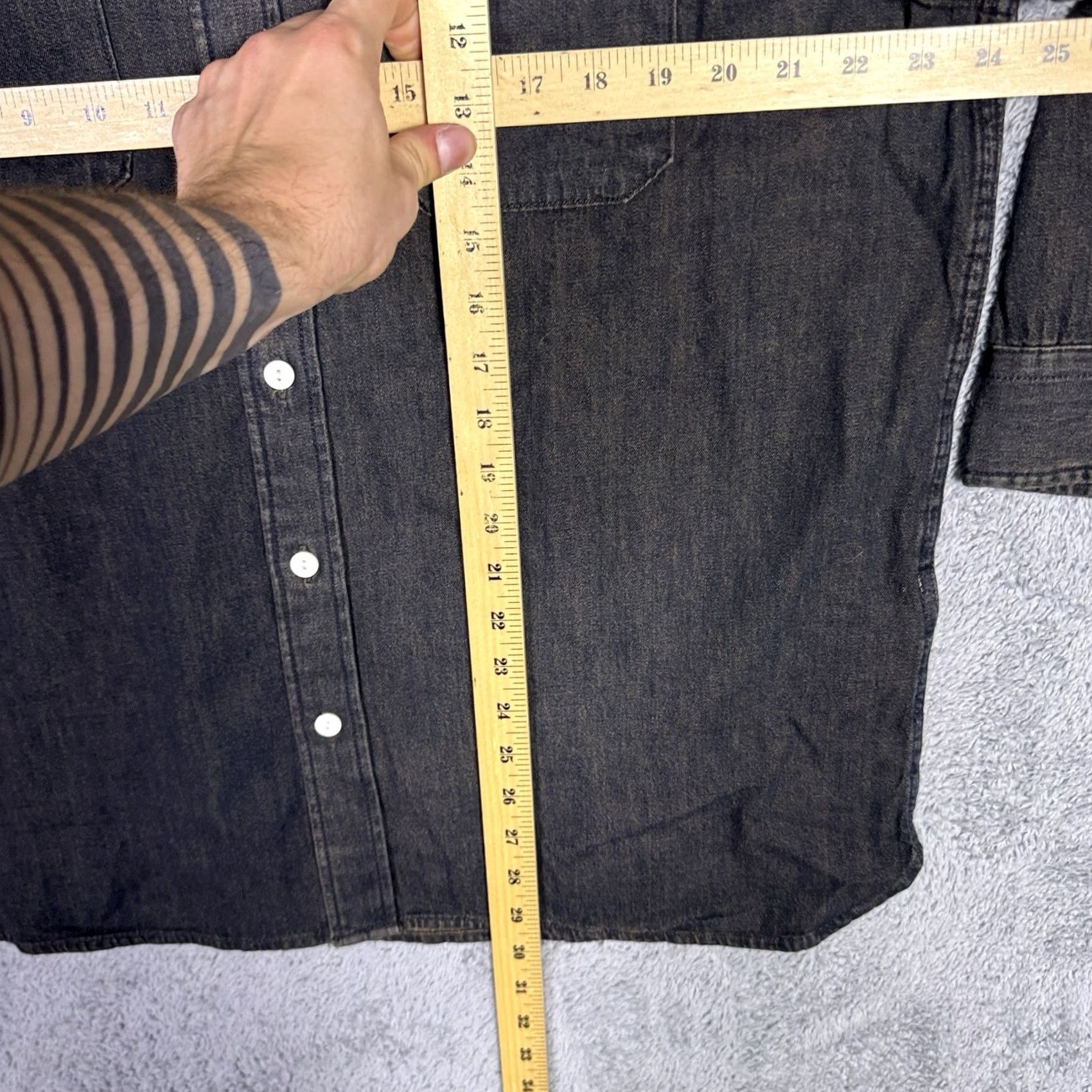 Levi's Levi'S Denim Shirt - Mens L Workwear Long Sleeve - Blue Classic Casual Size US L / EU 52-54 / 3 - 7 Thumbnail