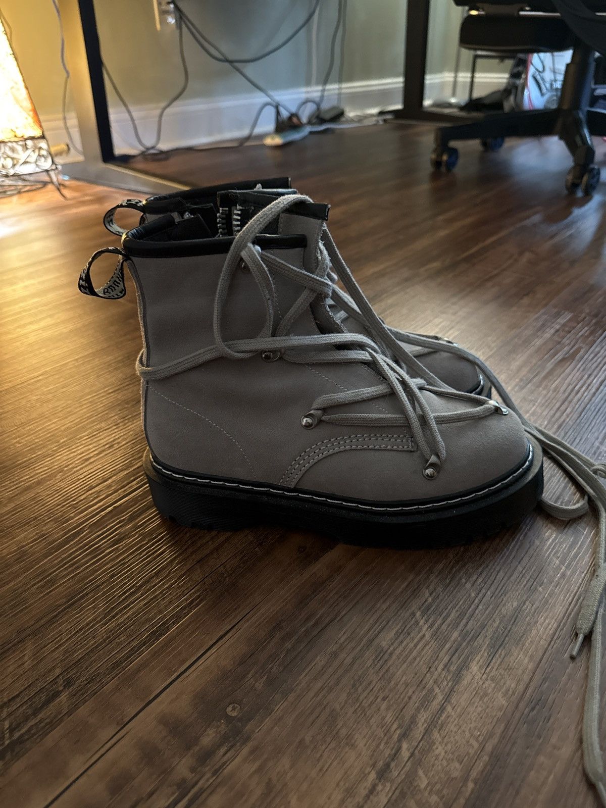 Dr. Martens × Rick Owens Rick Owens x Dr.Martens Grey Boots Size US 8 / EU 41 - 2 Thumbnail