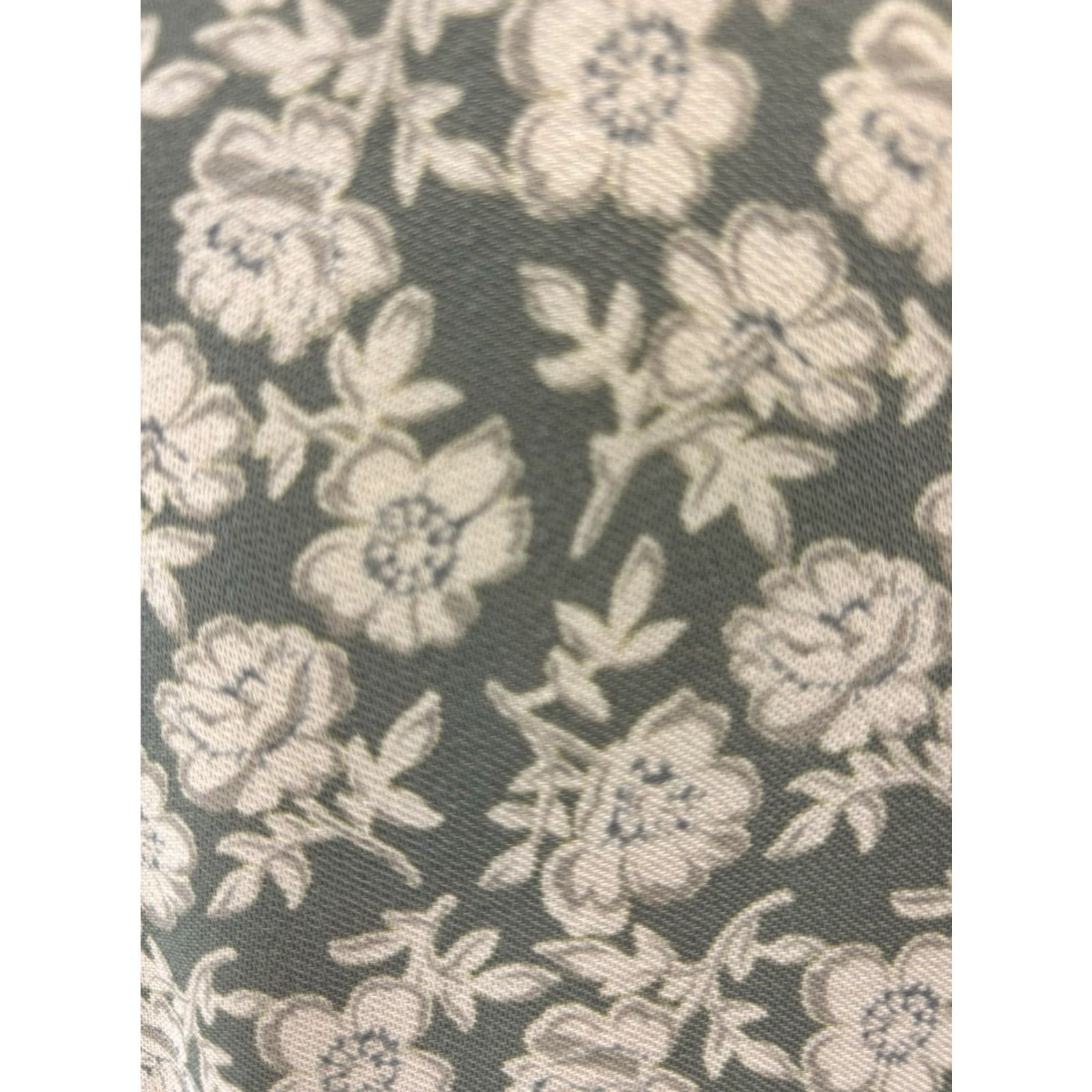 Vintage VINTAGE Adrienne Vittadini Floral Maxi Dress Sz 12 Sage Green & Cream Long Sleeve Button Front 90s Womens Size XL / US 12-14 / IT 48-50 - 6 Thumbnail