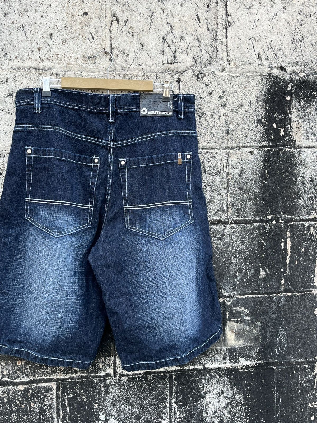 Other Southpole baggy fit faded denim jorts skater hype rare Size US 36 / EU 52 - 4 Thumbnail