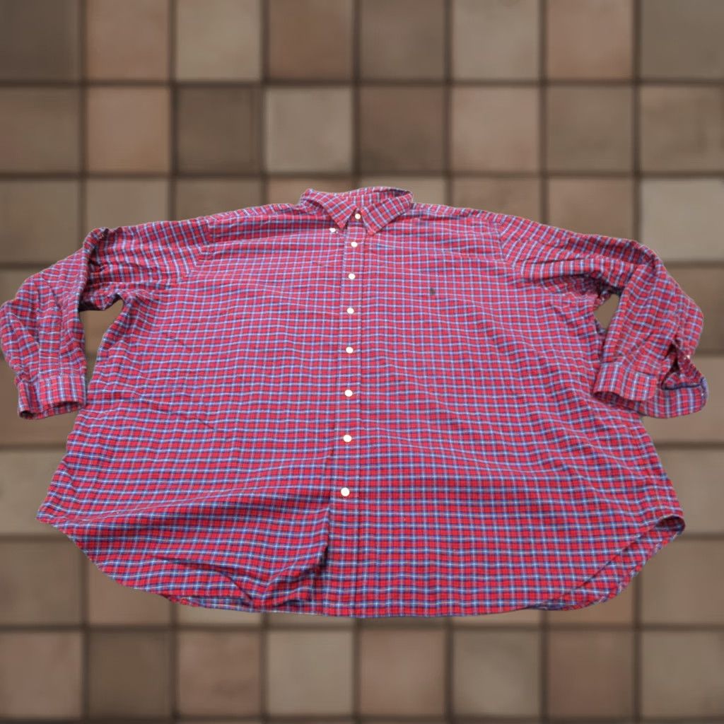 Polo Ralph Lauren Polo Ralph Lauren Men Shirt 4XB Plaid Flannel Work Country Barn Casual Pony Logo Size US XXL / EU 58 / 5 - 1 Thumbnail