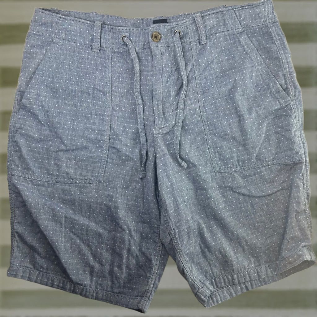 Gap Gap Fatigue Dot Shorts Mens 36 Blue Polka Dot Cotton Drawstring 960008-00 Size US 36 / EU 52 - 1 Thumbnail