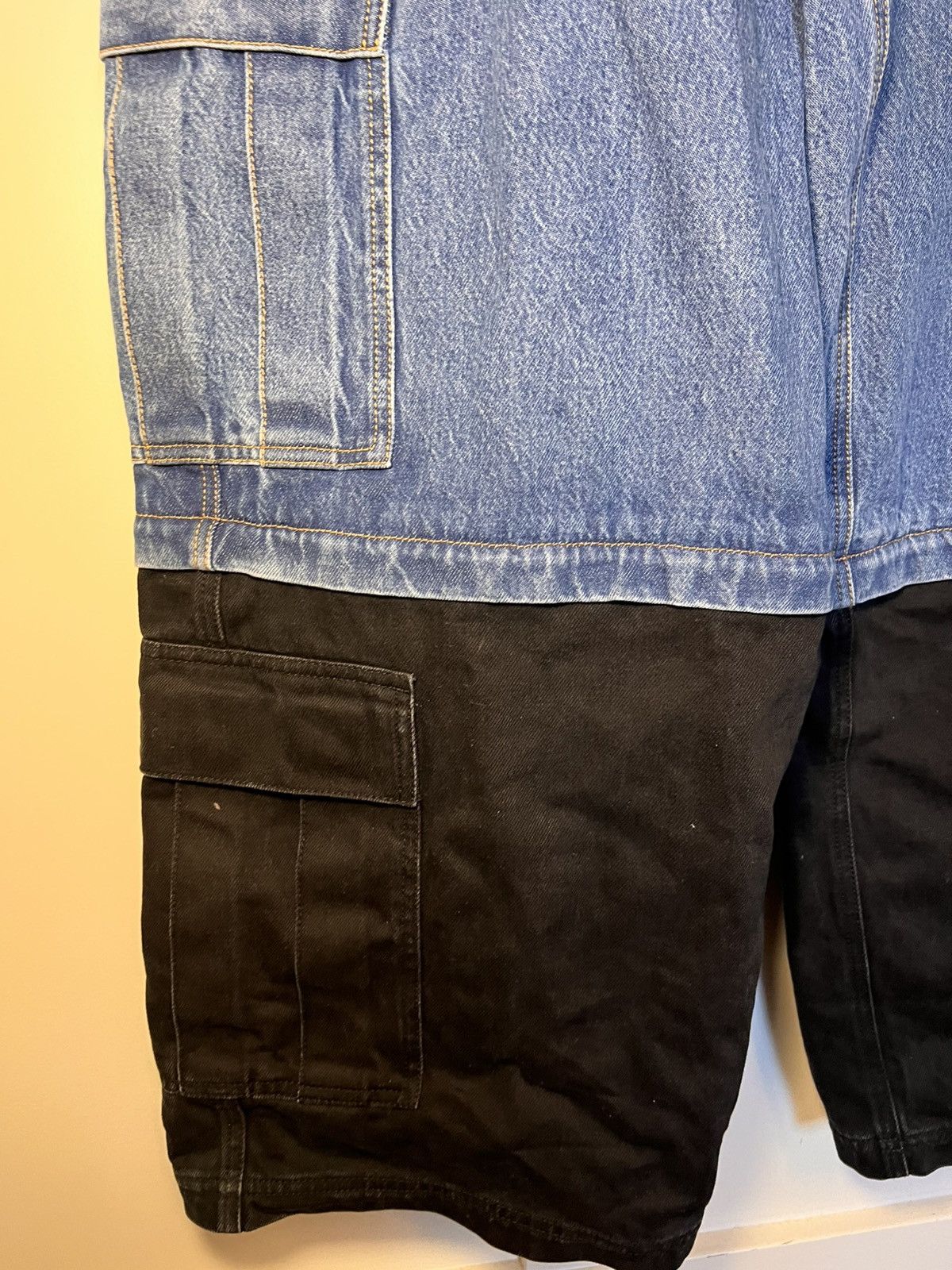 Vetements Vetements Blue & Black Runway Deconstructed Cargo Pants Size US 34 / EU 50 - 18 Thumbnail