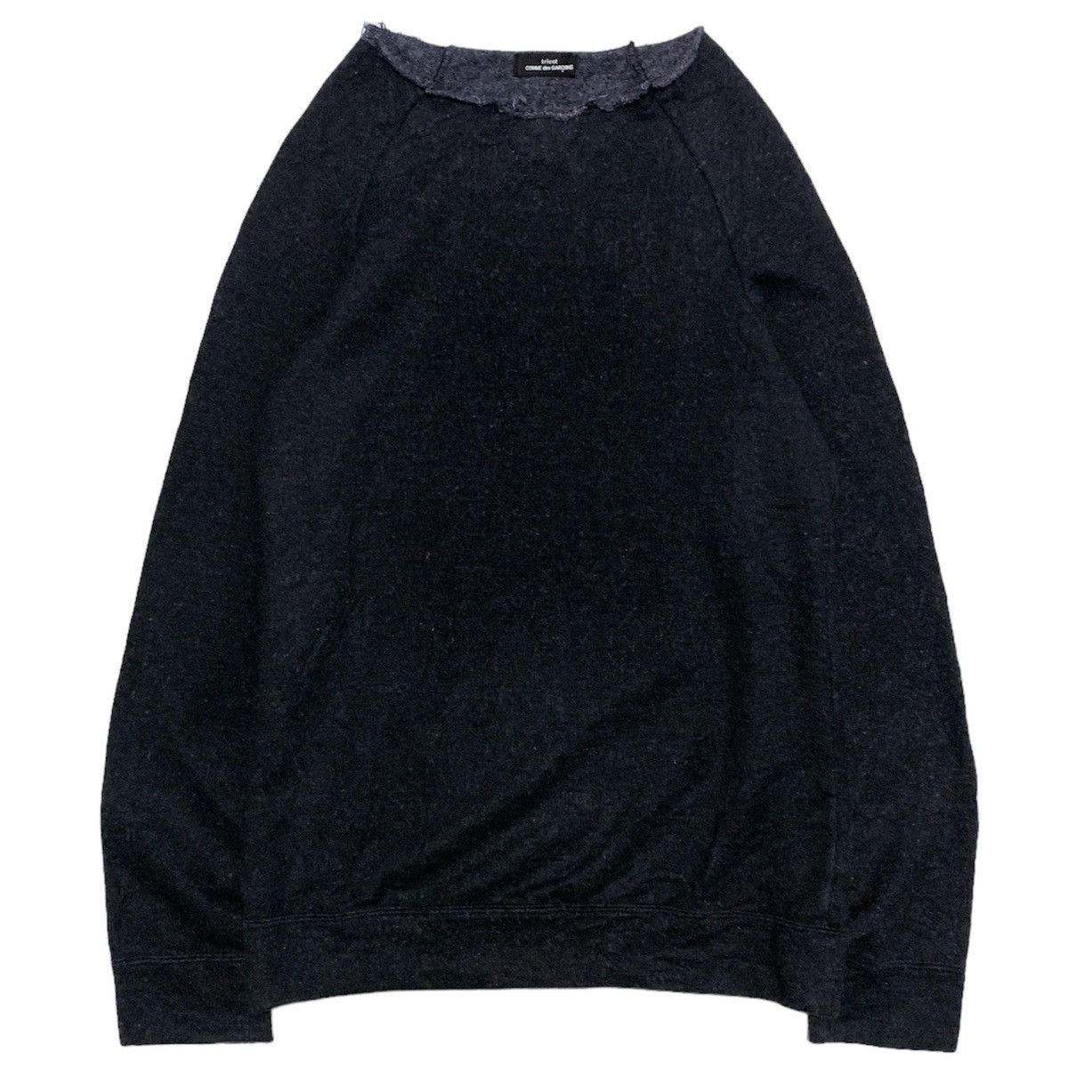 Comme des Garcons × Tricot Comme des Garcons Comme des Garçons Tricot Raw Cut Collar Sweatshirt Size M / US 6-8 / IT 42-44 - 2 Thumbnail