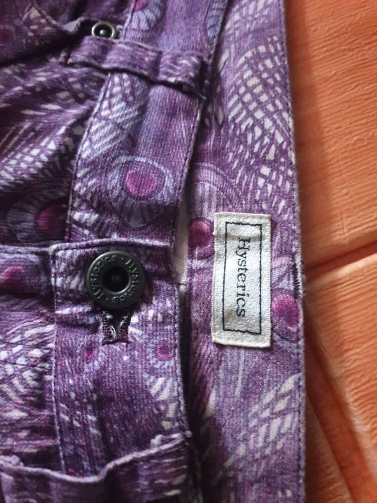 Hysteric Glamour 💥Hysteric Glamour Monogram peacock purple colour pant Size US 29 - 5 Thumbnail