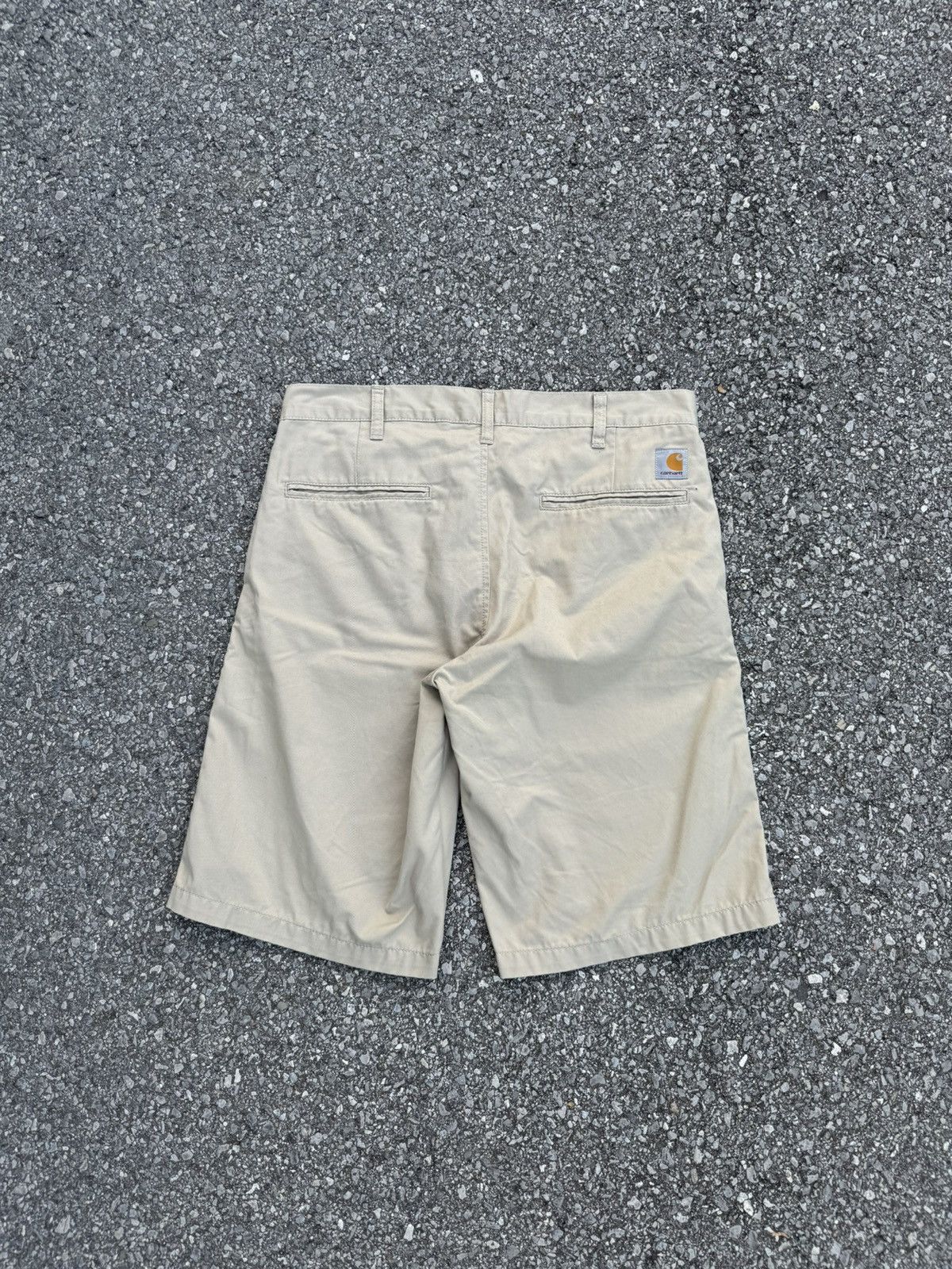 Carhartt × Vintage Carhartt shorts jorts beige vintage logo rap skate y2k Size US 31 - 1 Thumbnail