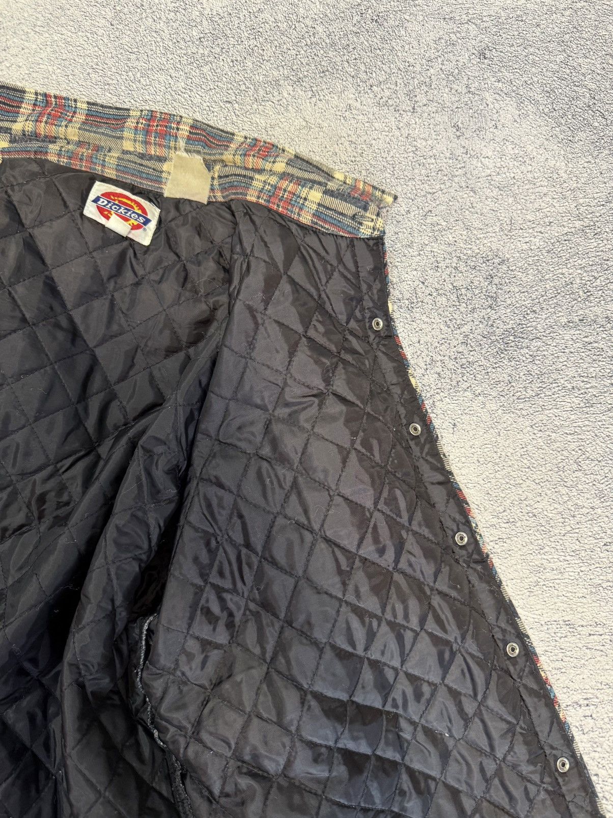Dickies Vintage Dickies Flannel Shirt Jacket Quilted Lined Mens L Size US L / EU 52-54 / 3 - 21 Thumbnail
