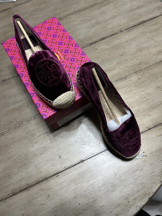 Tory burch 2024 velvet espadrilles