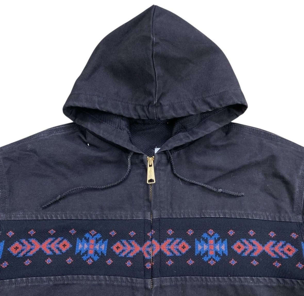 Carhartt RARE PIECE 1990s Vintage Carhartt Aztec JR0005 Zip HOODIE Size US XL / EU 56 / 4 - 6 Thumbnail