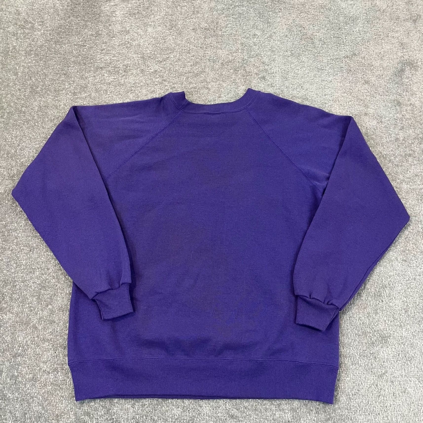 Hanes VINTAGE Hanes Sweatshirt Mens Large Purple Dog Rottweiler Crewneck Pullover 90s Graphic Print Animals Size US L / EU 52-54 / 3 - 7 Thumbnail