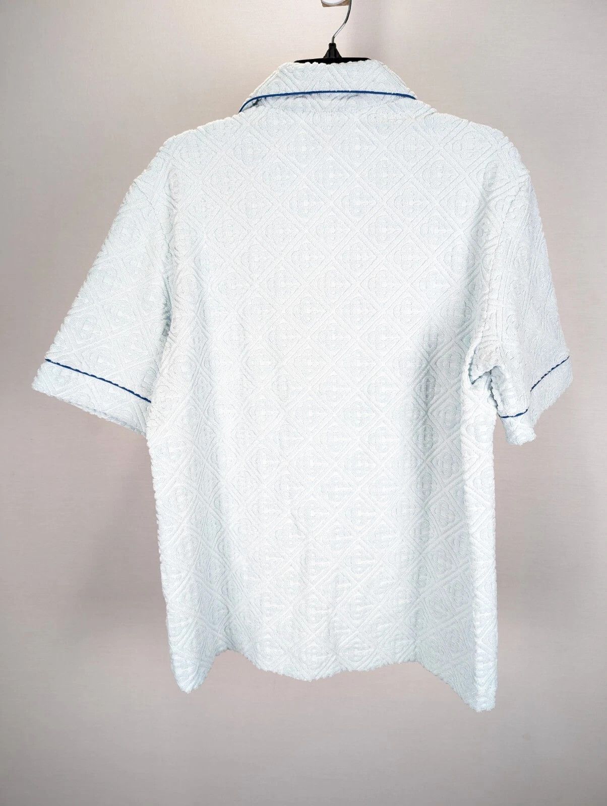 Casablanca o1rshd1 DUP / Towelling Monogram Collar Shirt in Light Blue Size US M / EU 48-50 / 2 - 8 Thumbnail