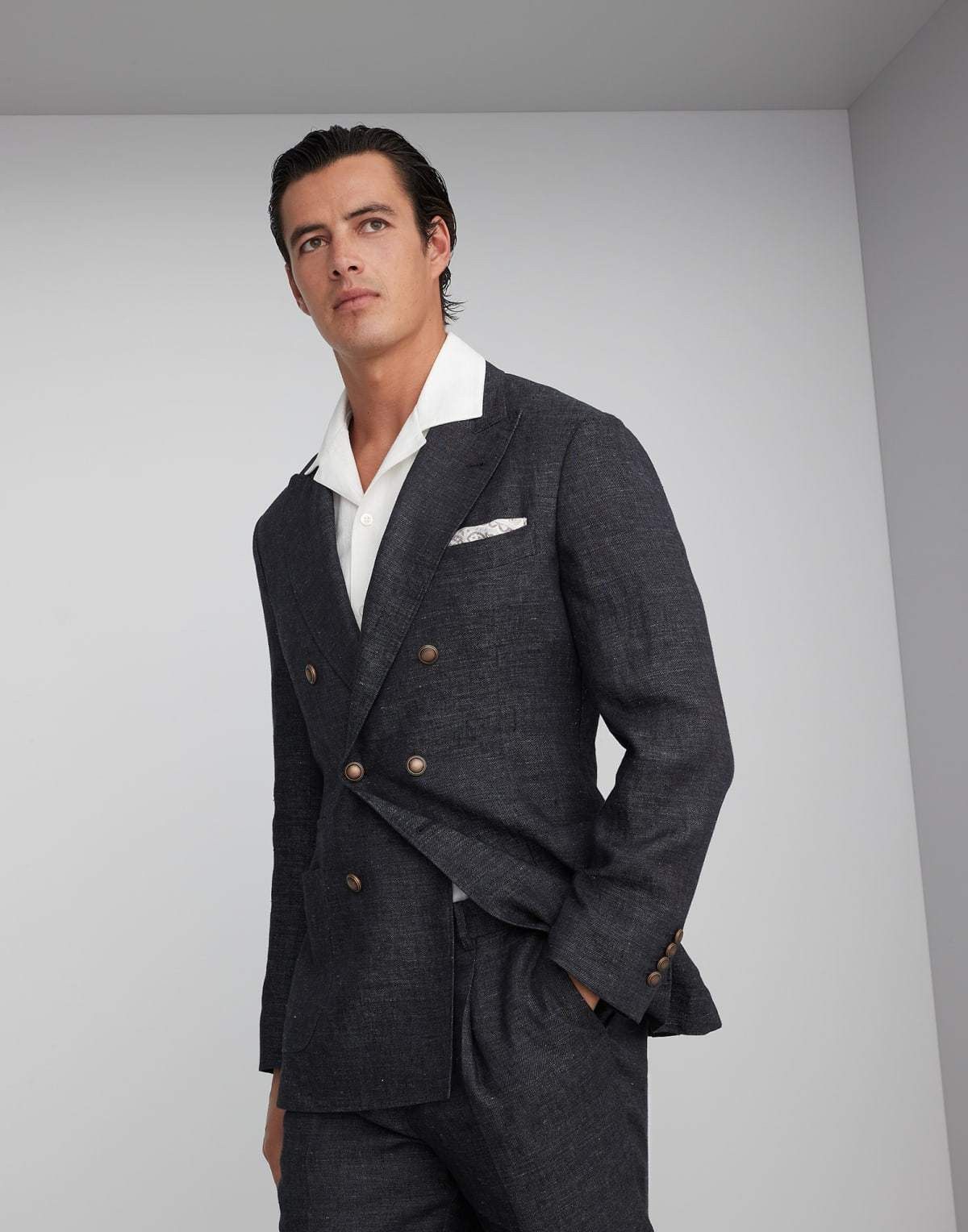 Brunello Cucinelli Suit in Black Size US L / EU 52-54 / 3 - 2 Thumbnail