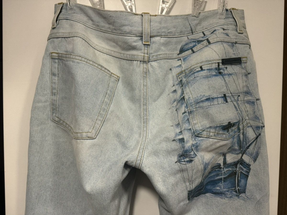 Dolce & Gabbana Dolce & Gabbana Denim Printed Jeans Size US 34 / EU 50 - 6 Thumbnail