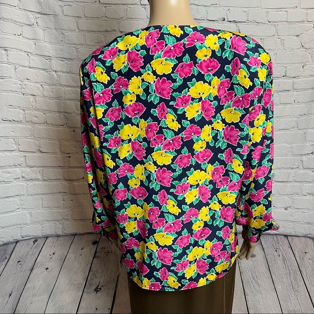 Other NWT New Vintage Prophecy Floral Blouse Shirt Size 12 Size XL / US 12-14 / IT 48-50 - 4 Thumbnail