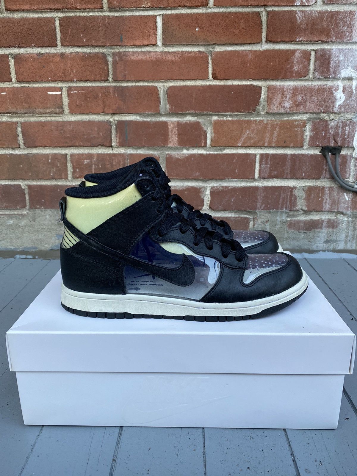 Comme des Garcons Homme Plus × Nike Nike Dunk Hi Retro CDG Size US 8 / EU 41 - 3 Thumbnail