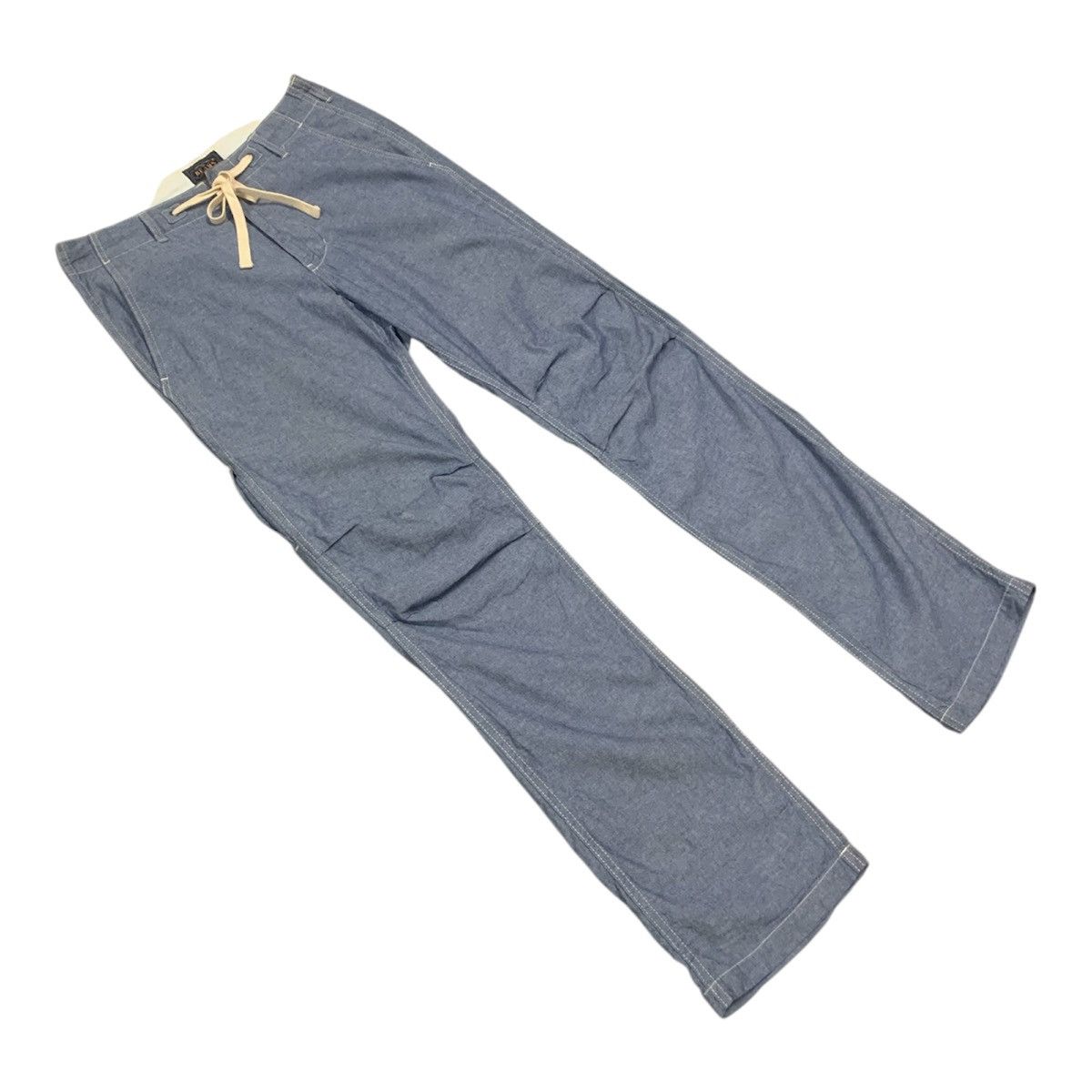 Beams Plus Beams Plus Chambray Cotton Straight Easy Pants W32x33 Size US 32 / EU 48 - 5 Thumbnail