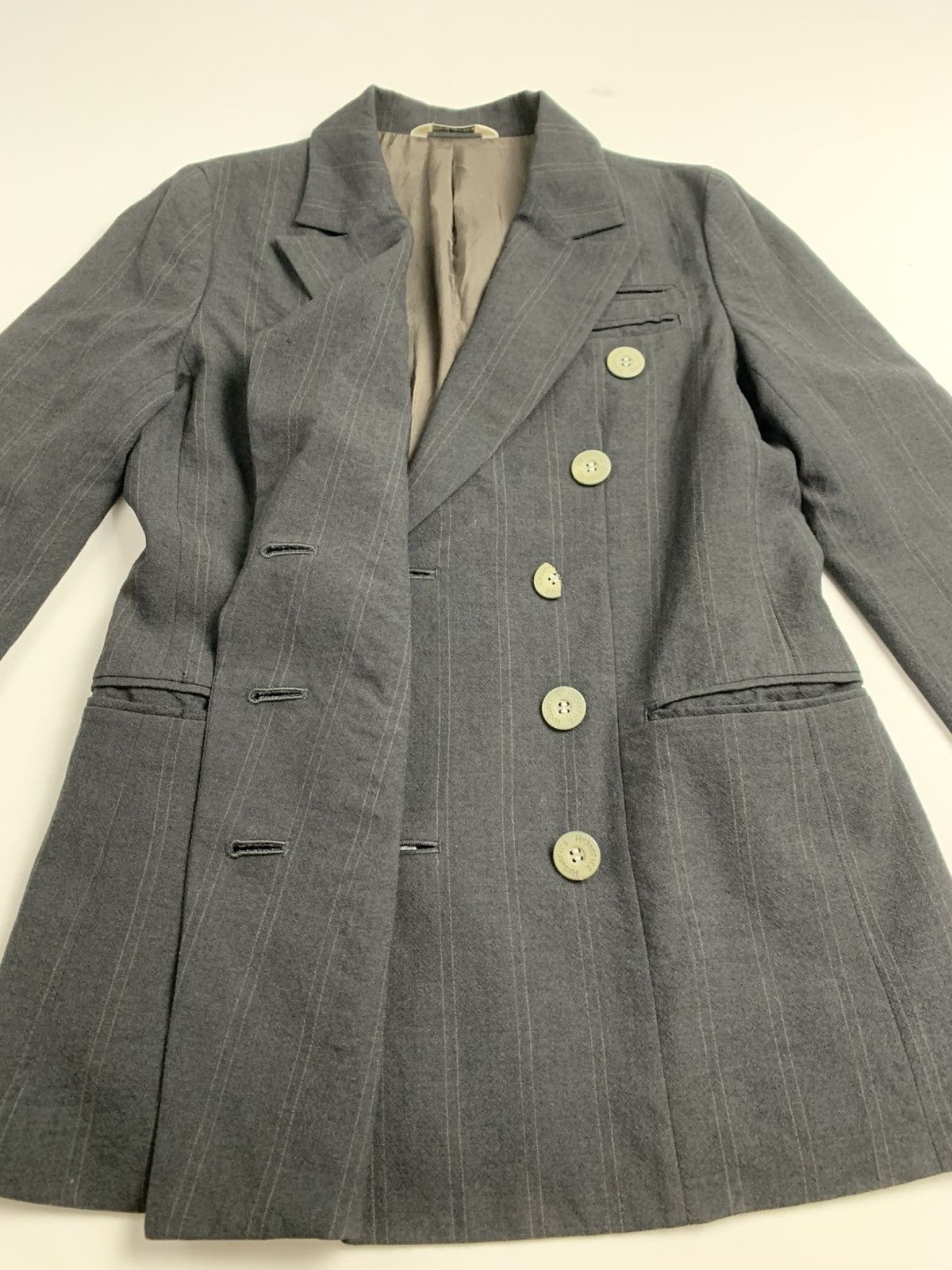 Hysteric Glamour Hysterics Vintage Pinstripe Double Breasted Blazer Size M / US 6-8 / IT 42-44 - 14 Thumbnail