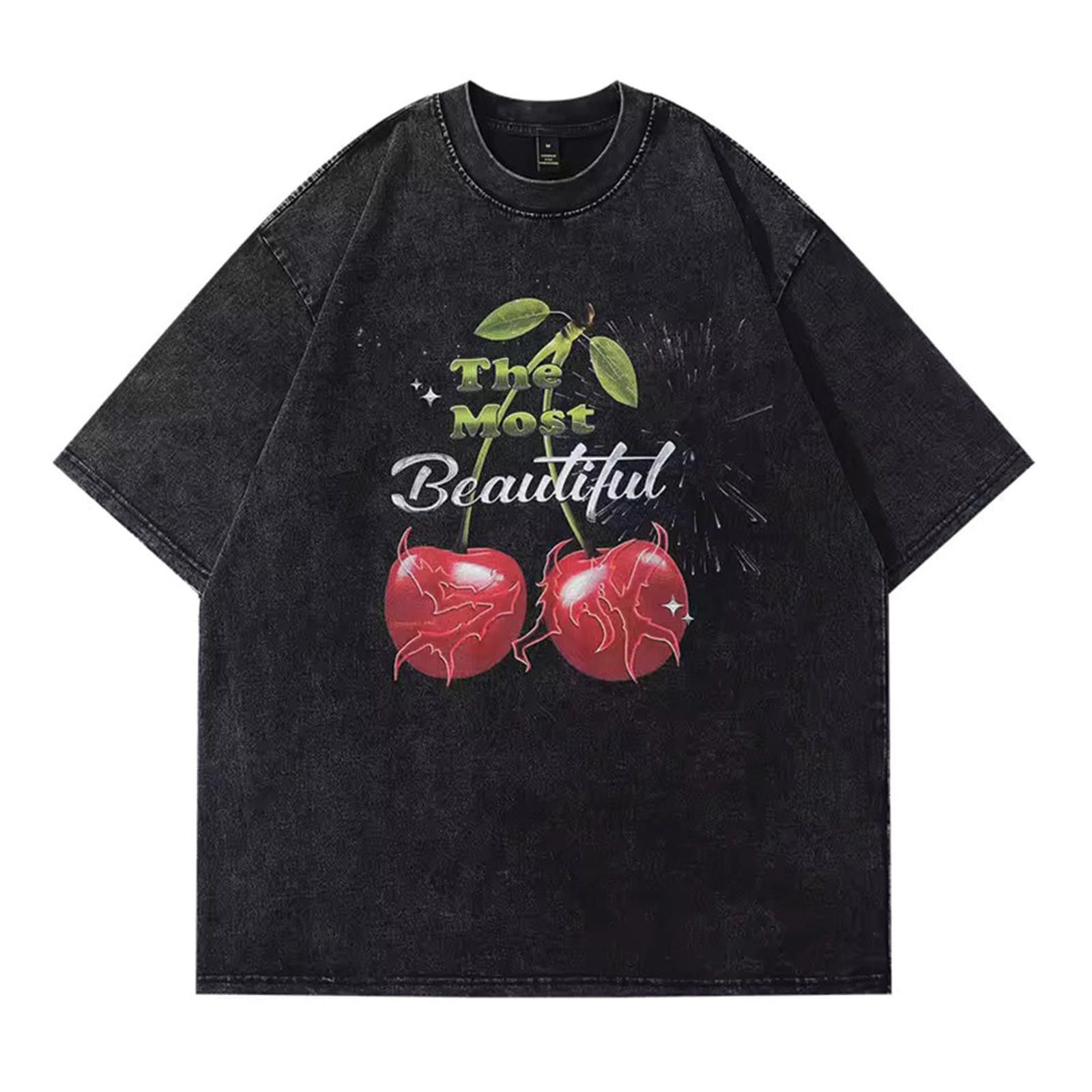 Other Cherry Print Bleachd Tee Size US M / EU 48-50 / 2 - 1 Thumbnail