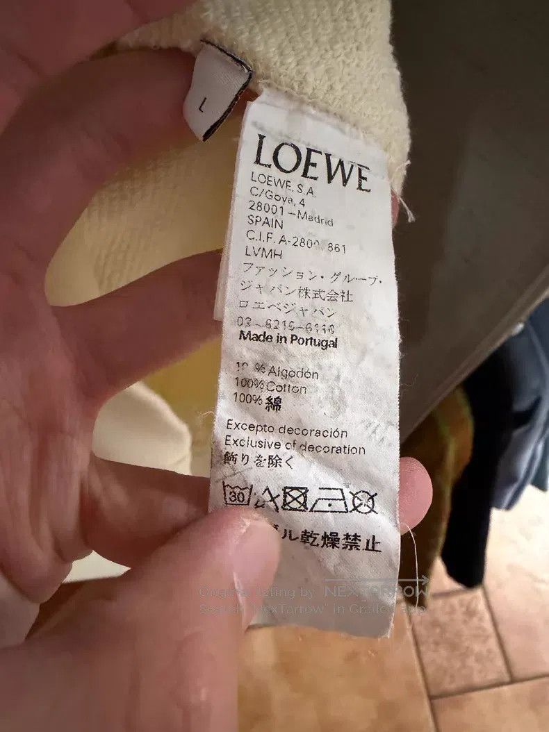 Loewe Loewe Paula's lettered hooded sweatshirt, off-white Size L / US 10 / IT 46 - 4 Thumbnail