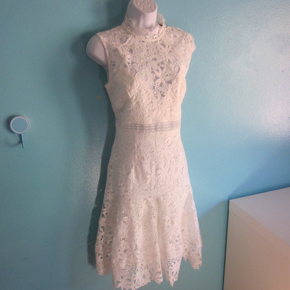 Other Bardot White Lace Dress Size 8 US Size M / US 6-8 / IT 42-44 - 16 Thumbnail