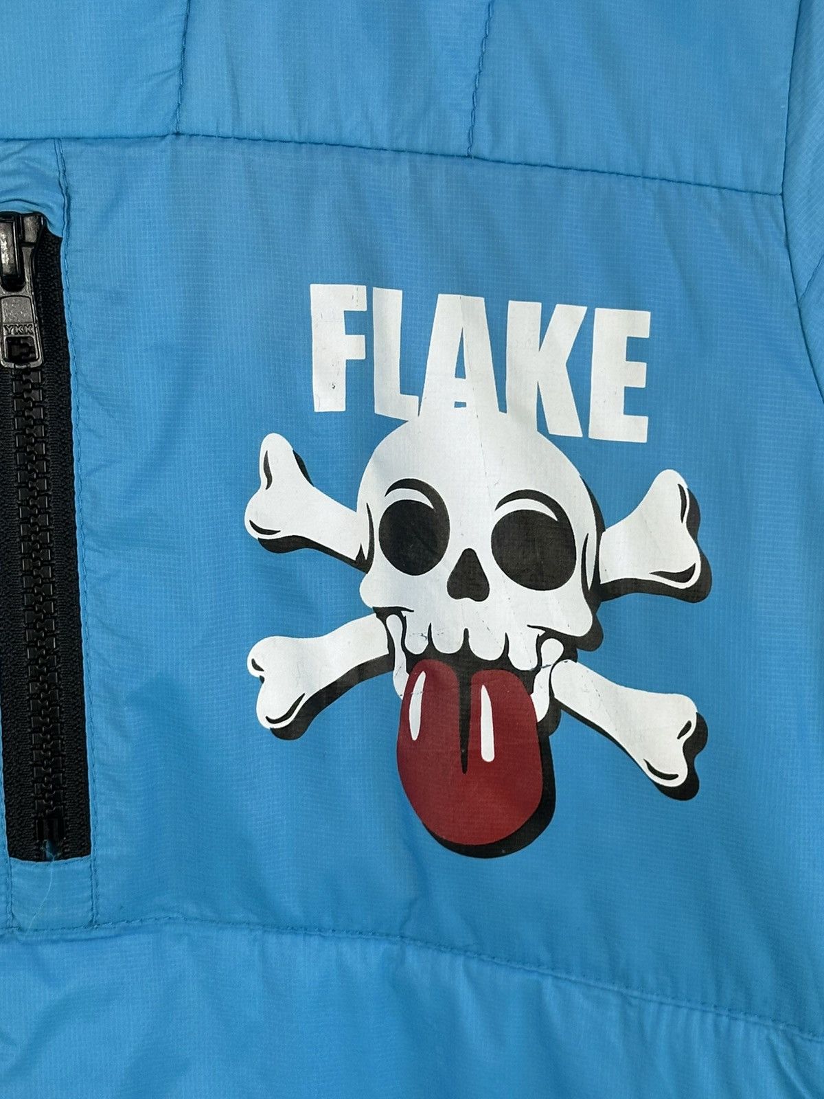 Japanese Brand Flake Big Logo Skull Light Puffer Reversible Jacket Size US S / EU 44-46 / 1 - 8 Thumbnail