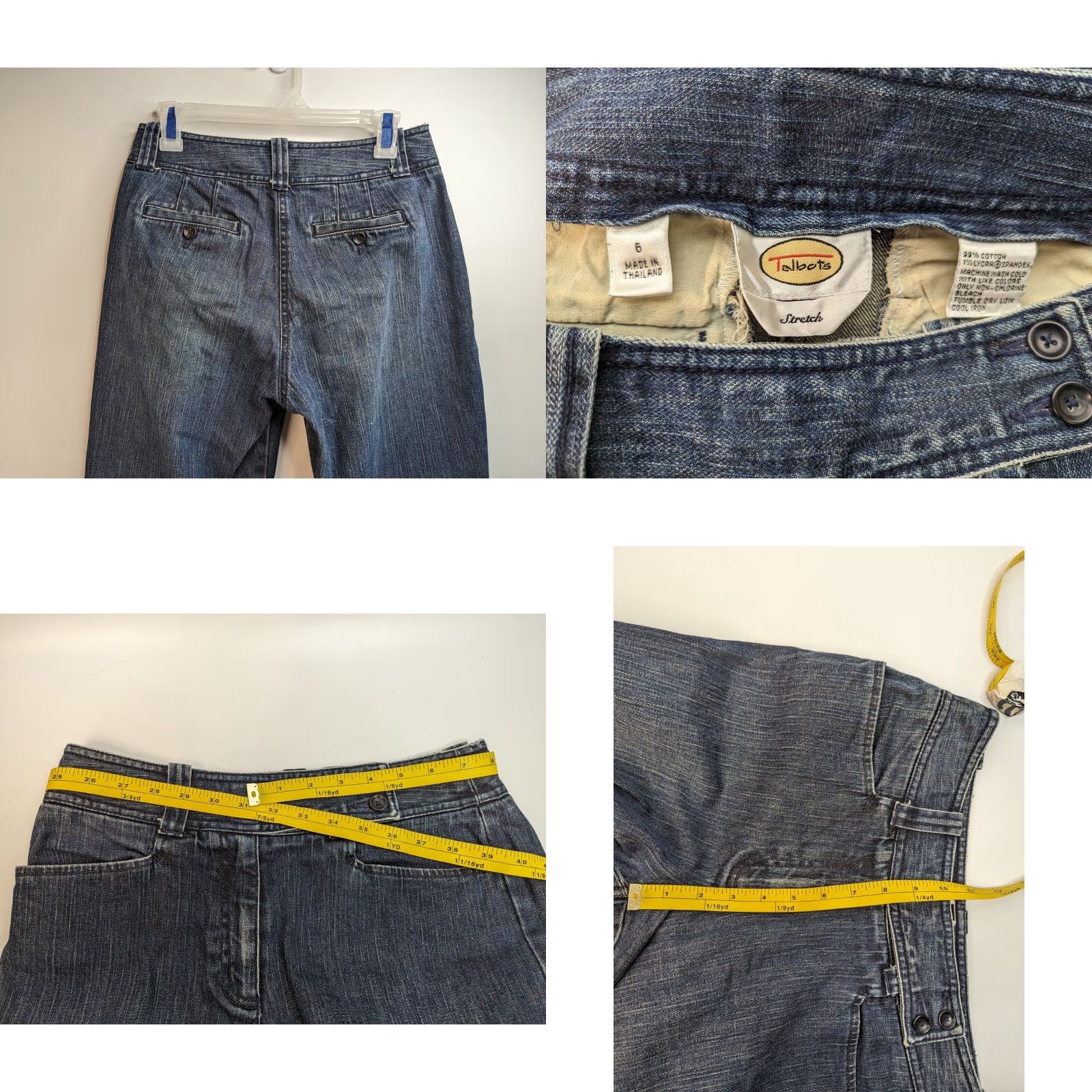 Talbots Talbots Jeans Women Size 6 Denim Blue Stretch Bootcut 32 Inseam 31 Waist Cotton Blend Regular Var - 90s? Size 28" / US 6 / IT 42 - 8 Thumbnail