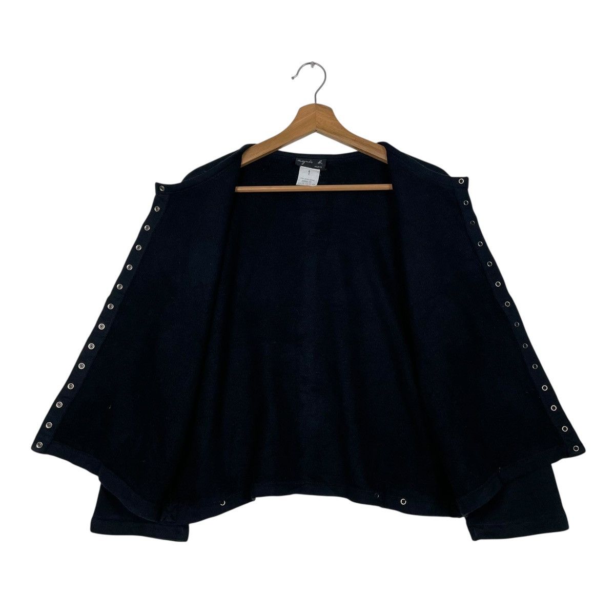 agnes b. Agnes B Snap Button Crop Top Cardigan Size S / US 4 / IT 40 - 11 Thumbnail