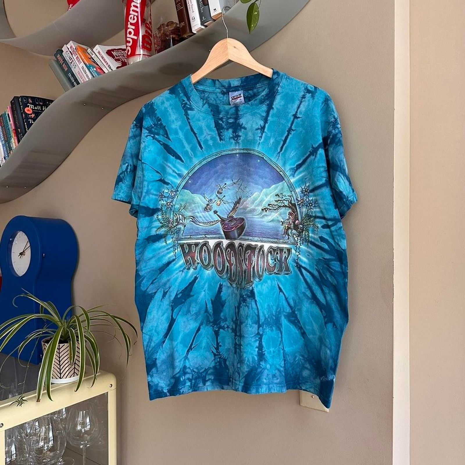 Band Tees × Vintage Vintage Woodstock Shirt Size US L / EU 52-54 / 3 - 1 Thumbnail