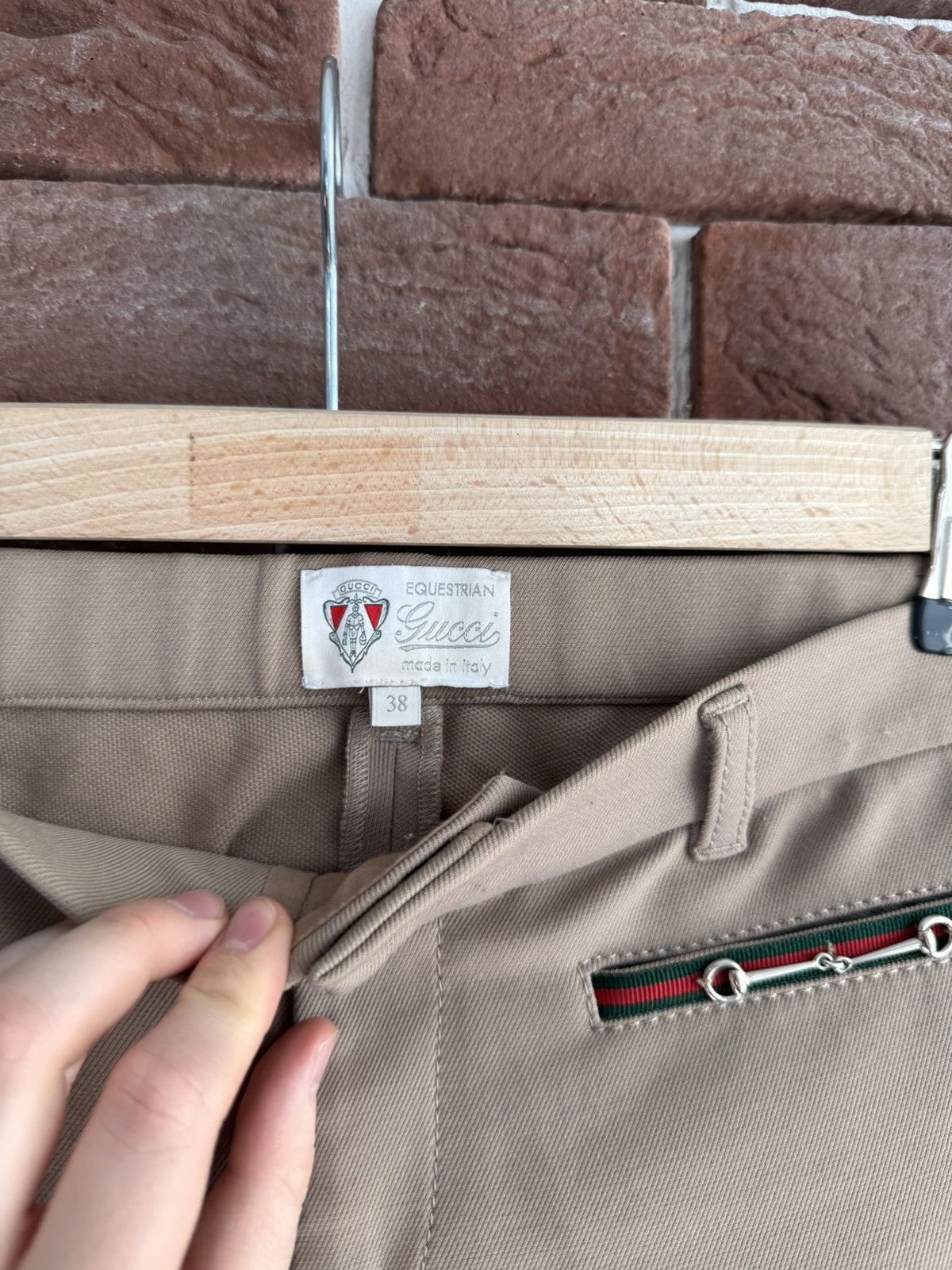 Gucci Gucci Equestrian Bondage Pants Women’s 38IT Sand designer Size 26" / US 2 / IT 38 - 5 Thumbnail