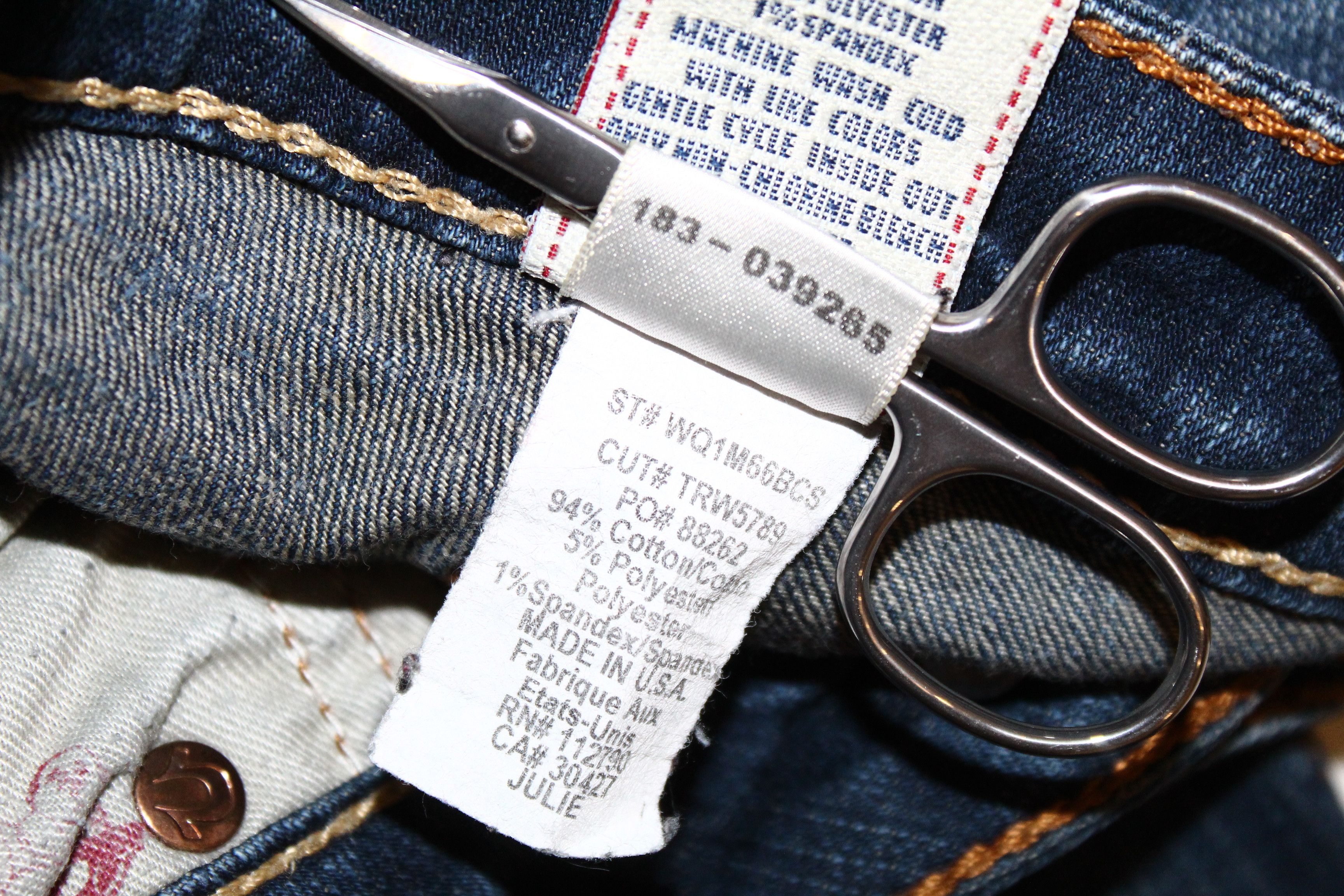 True Religion True Religion Julie Faded Denim Skinny Arc Leg Jeans Size 30" / US 8 / IT 44 - 10 Thumbnail
